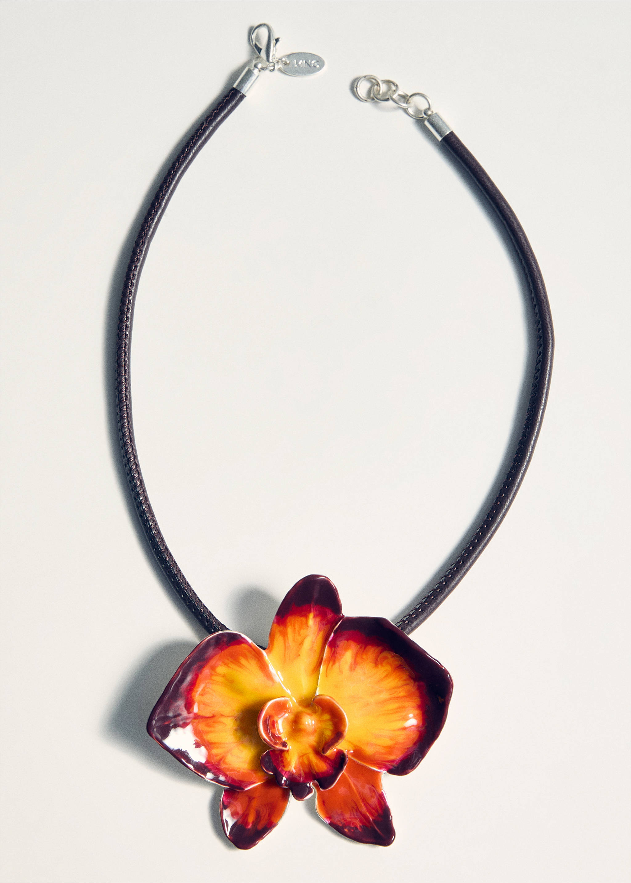 Collar rígido maxi flor - Detalle del artículo 5, Naranja. Ref: 17031146-00.