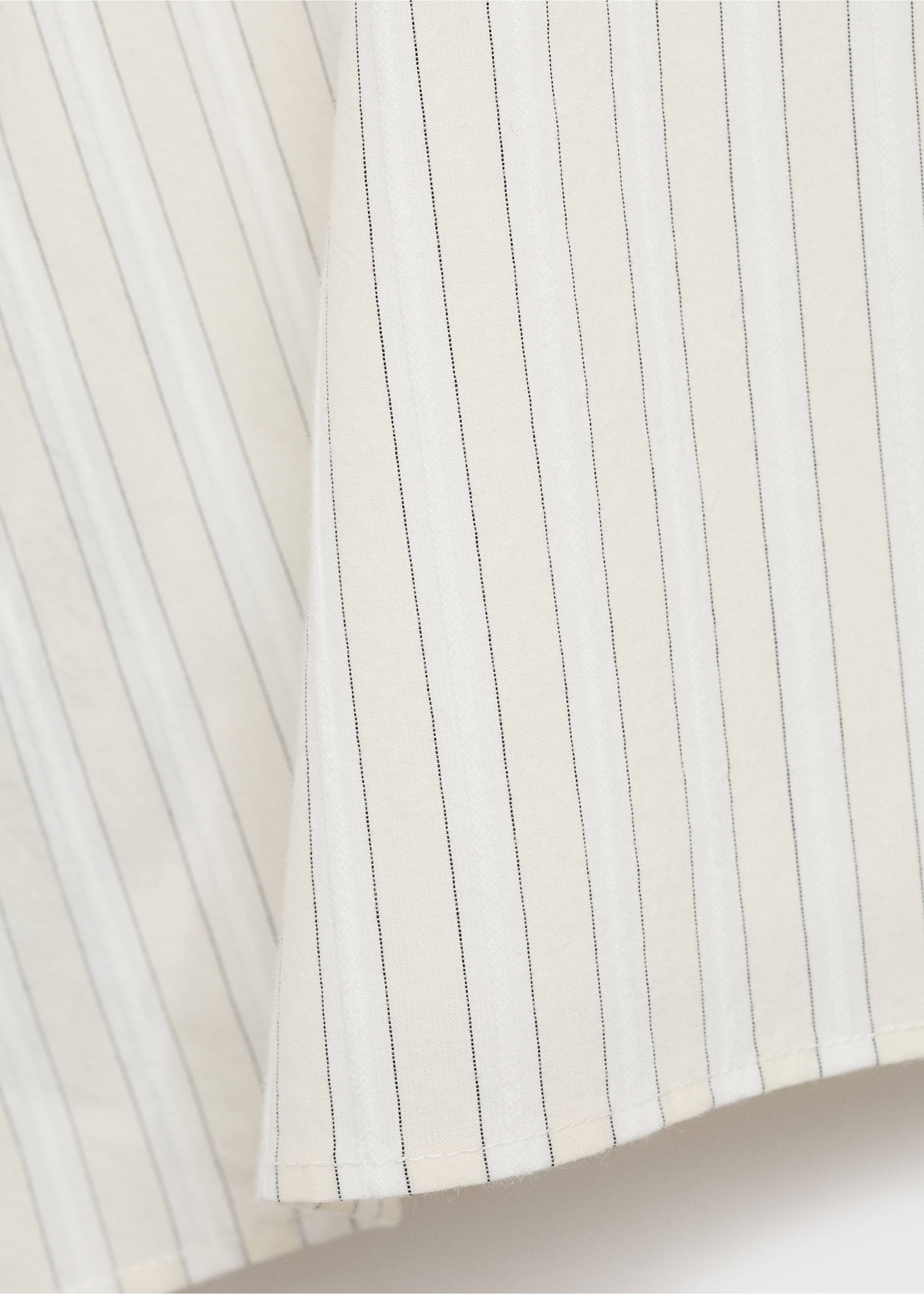 Striped strapless top - Details of the article 0, Ecru. Ref: 17031153-00.