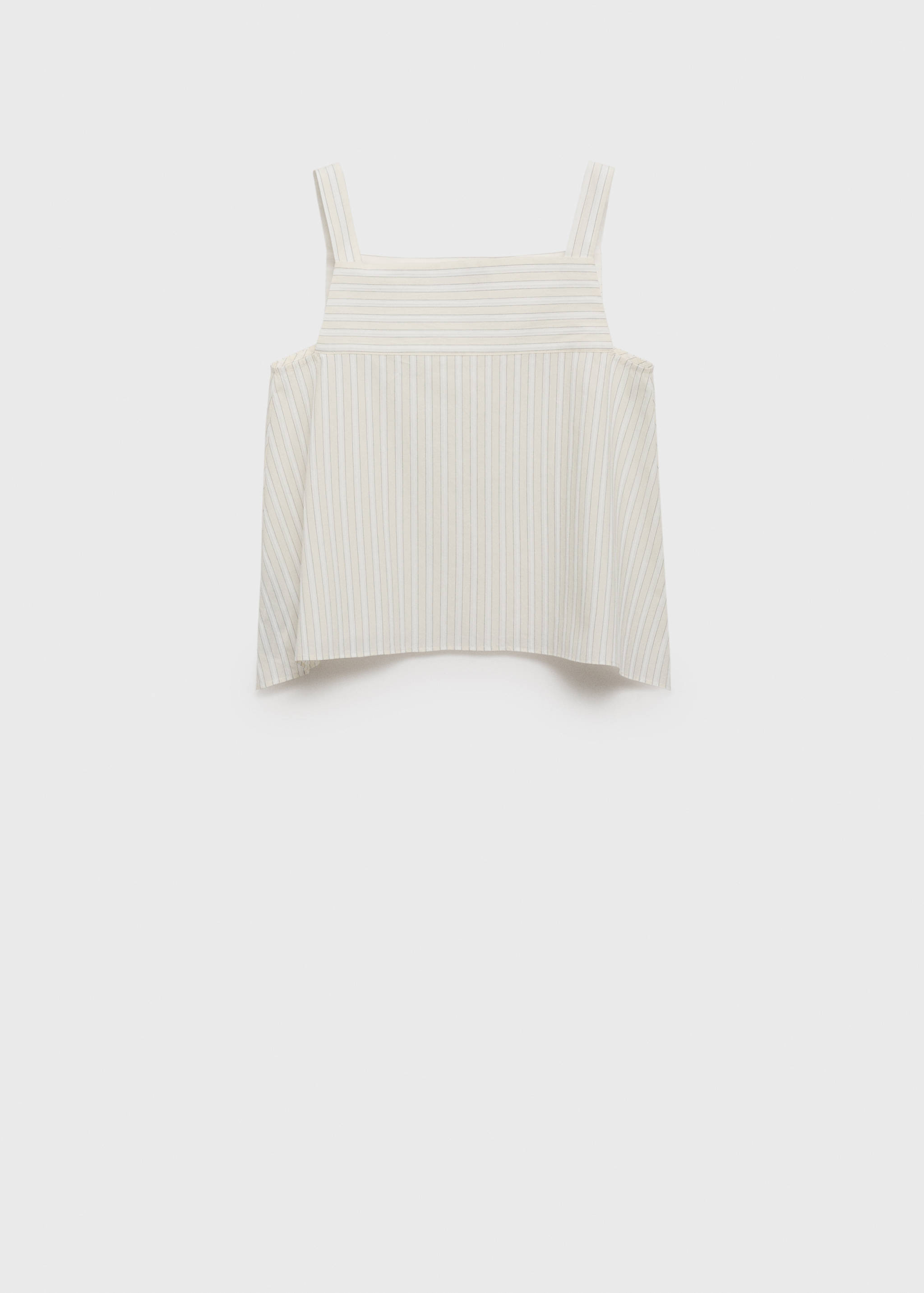 Striped strapless top - Article without model