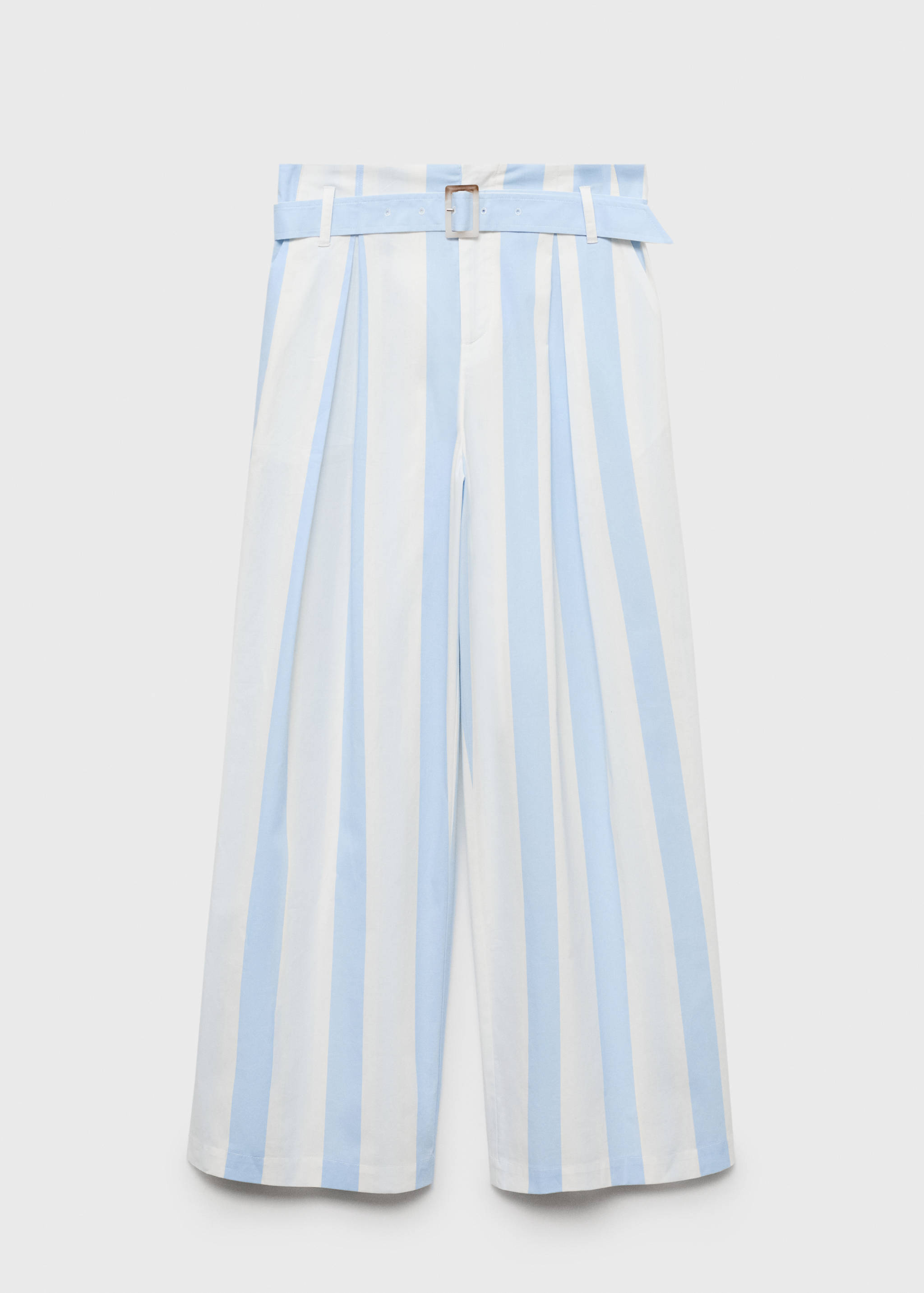 Striped culotte pants with belt - Article without model