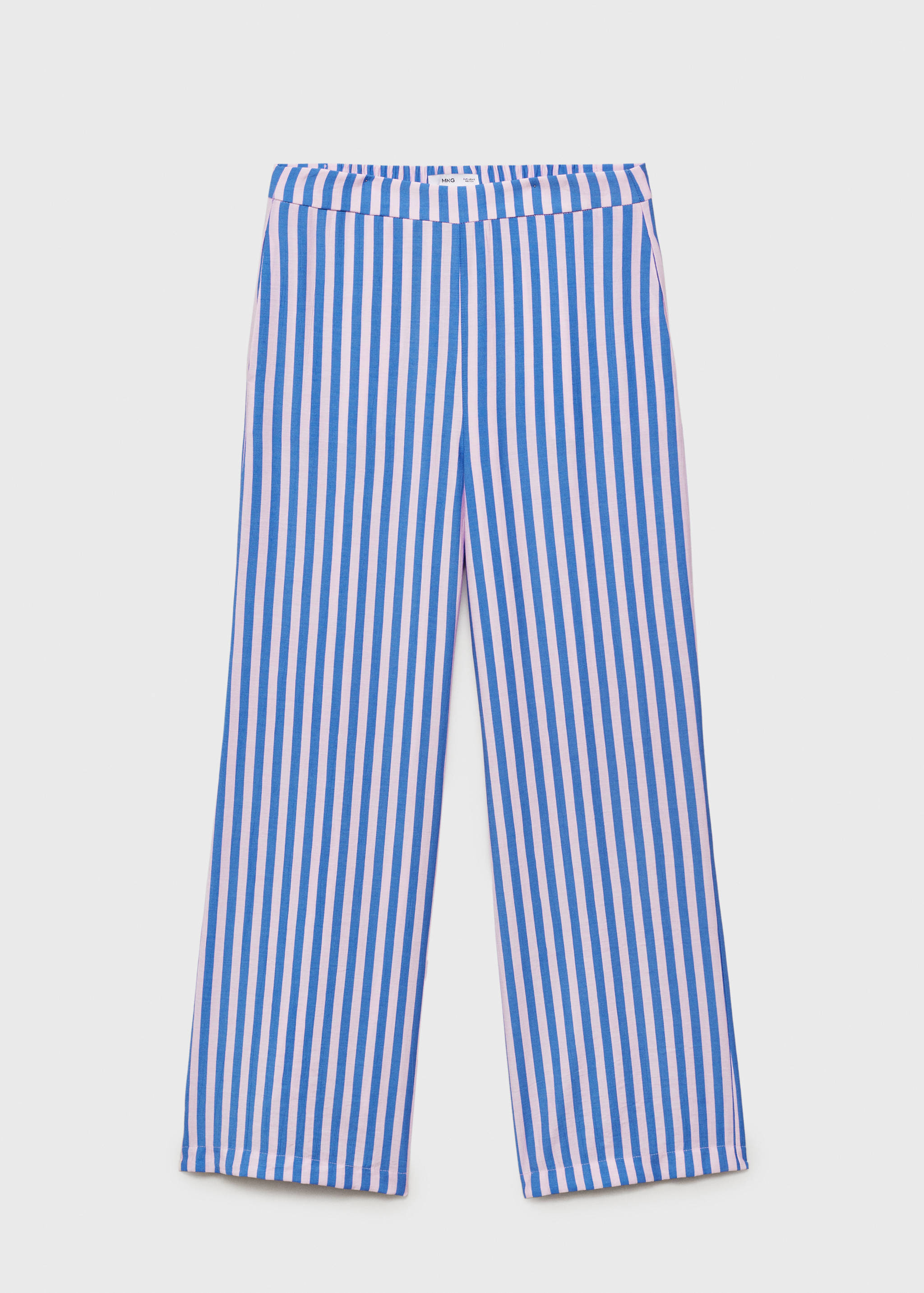 Pantalon droit imprimé rayures - Article sans modèle