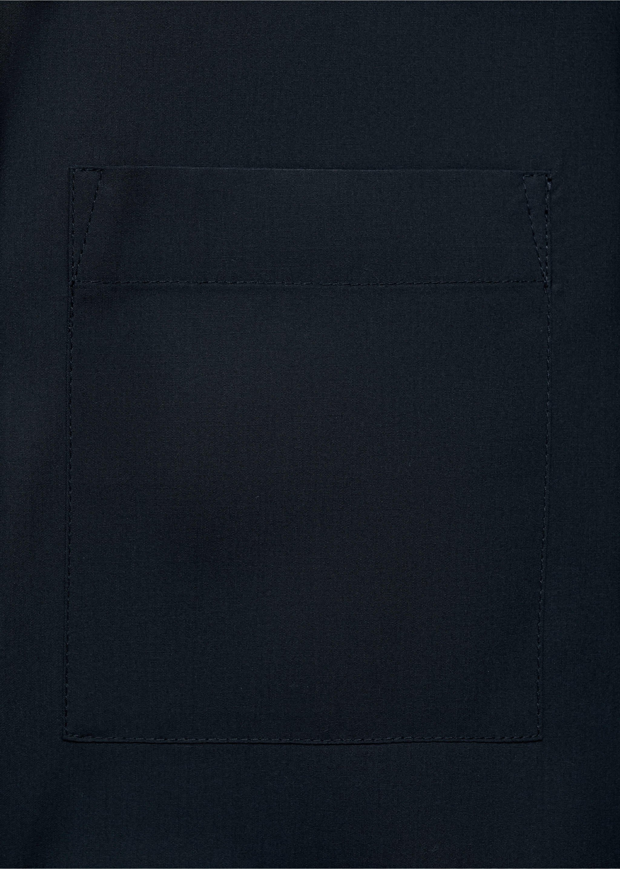 Oversized short-sleeved shirt - Details of the article 8, Dark Navy. Ref: 17031158-00.