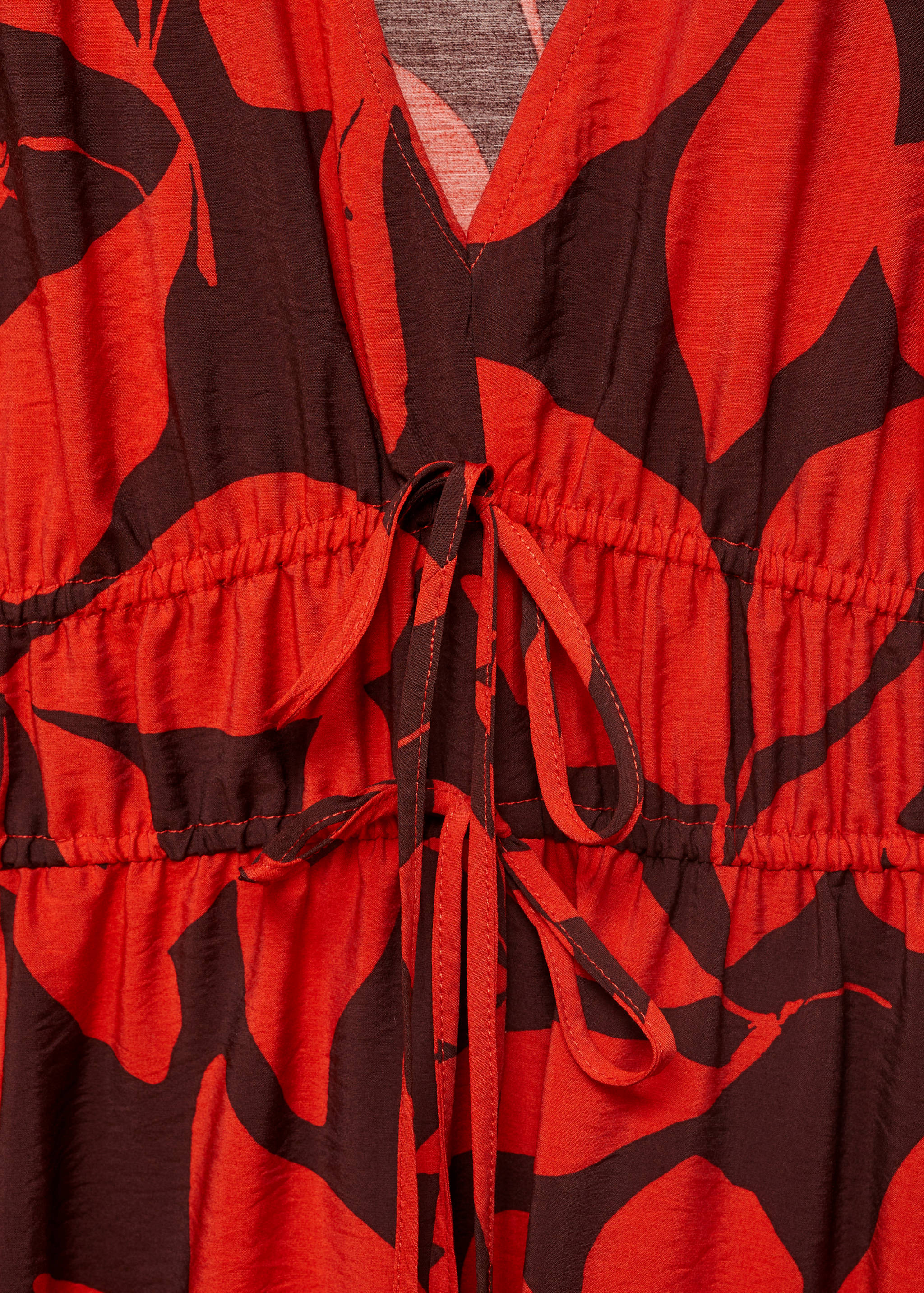 Long printed dress - Details of the article 0