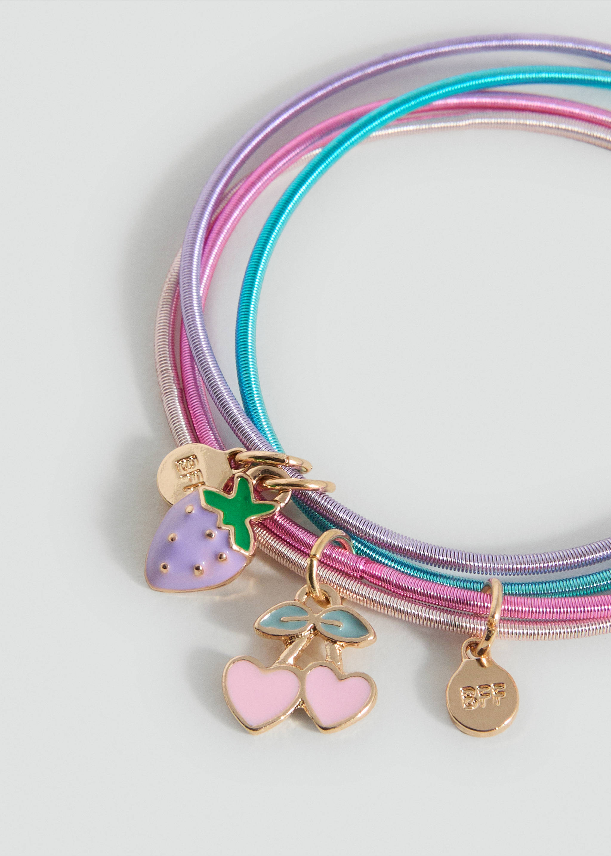 Pack of 2 wristbands - Details of the article 1, Pink. Ref: 17031165-00.