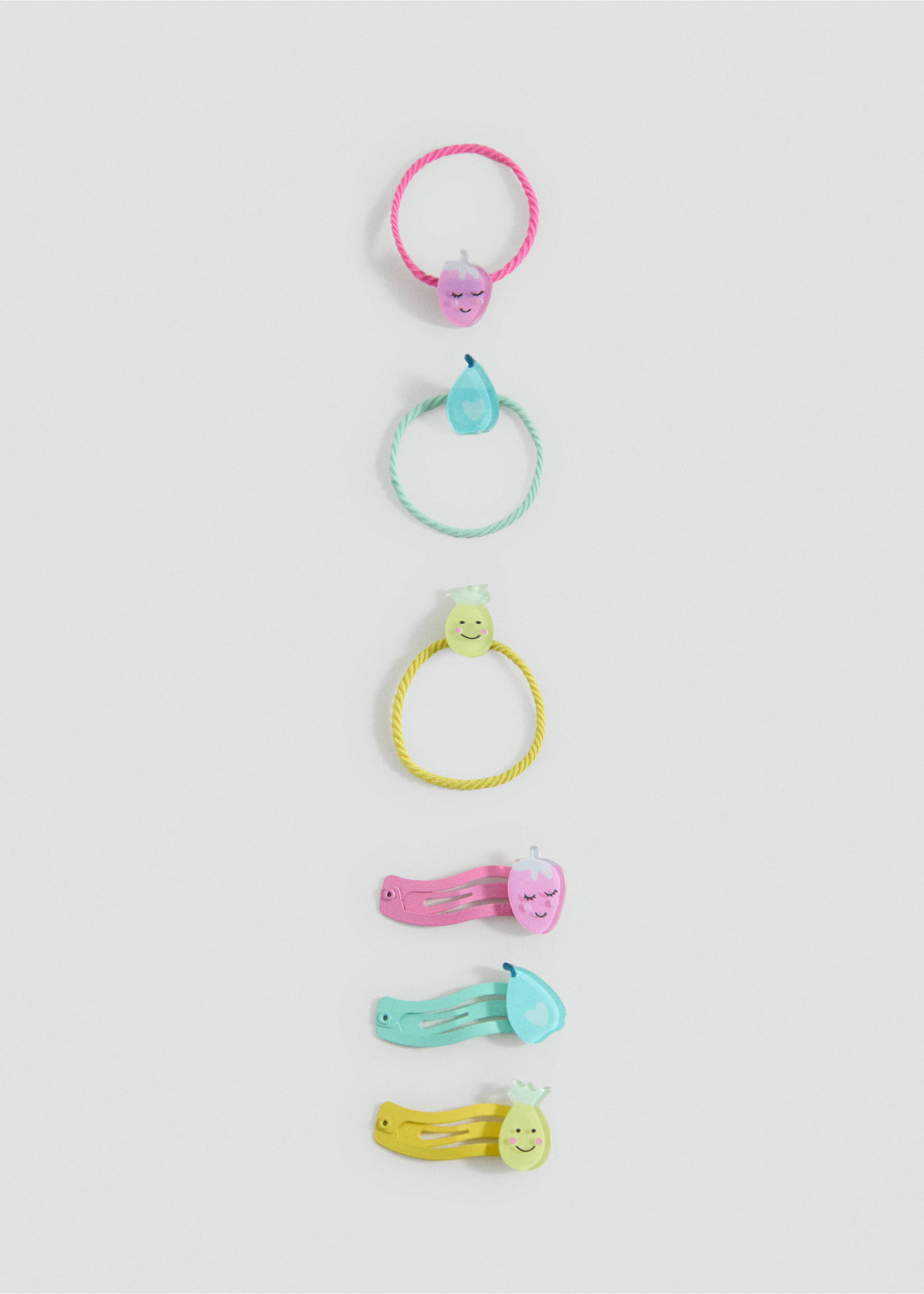 Pack of rubber bands and clips - Article without model, Yellow. Ref: 17031166-00.