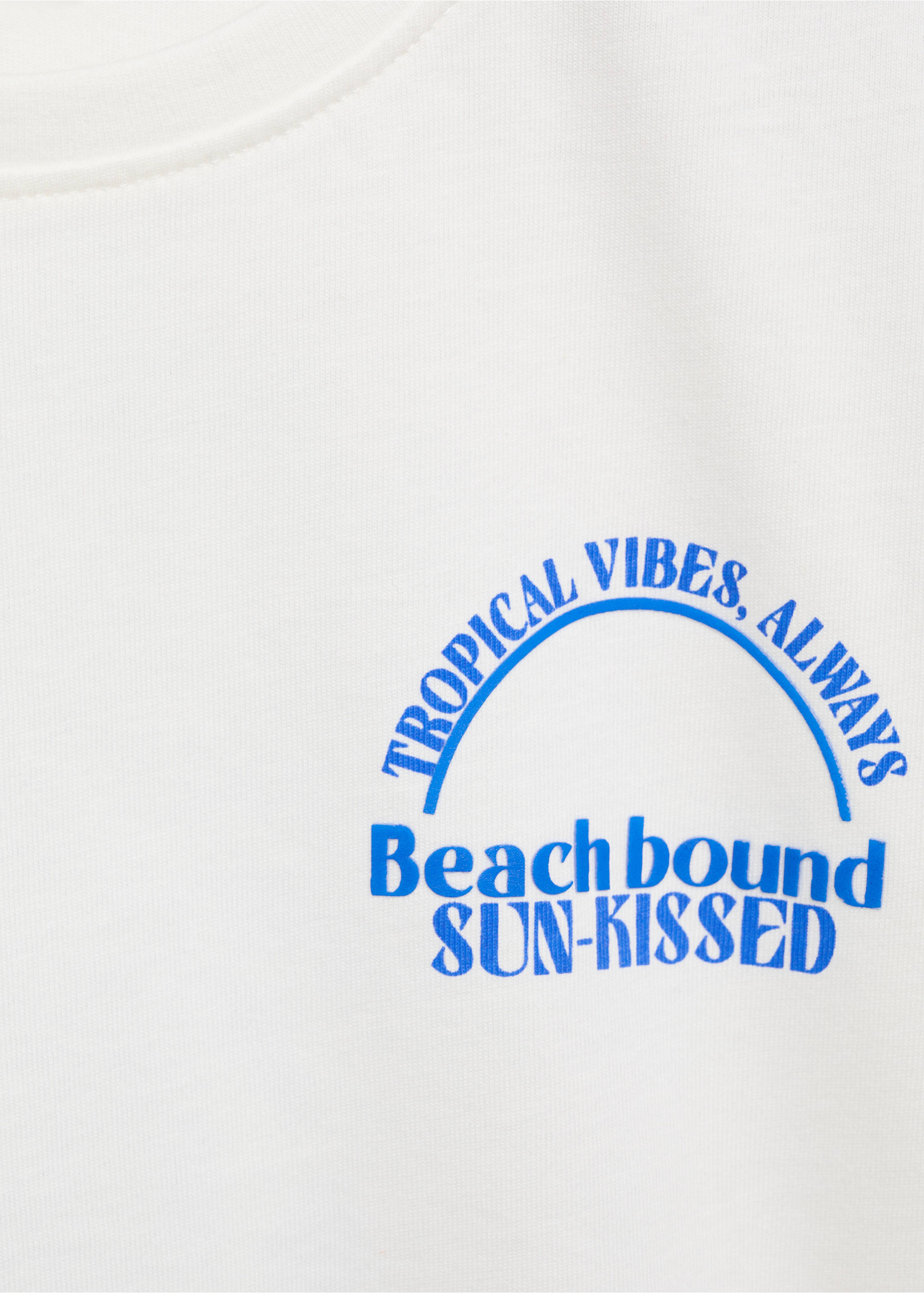 Short-sleeved printed t-shirt - Details of the article 8, Off White. Ref: 17031167-00.