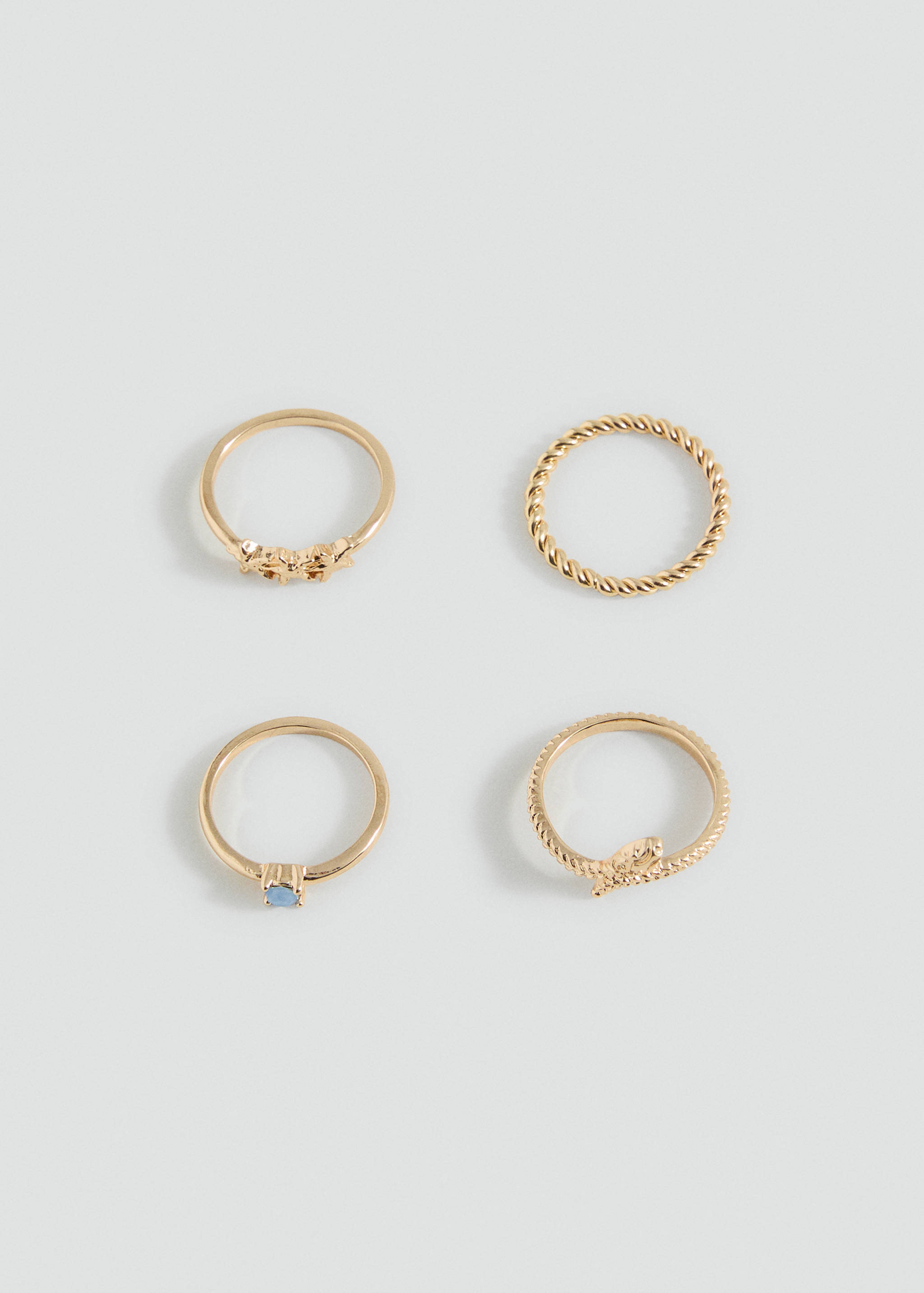 Pack 4 anillos combinados - Artículo sin modelo
