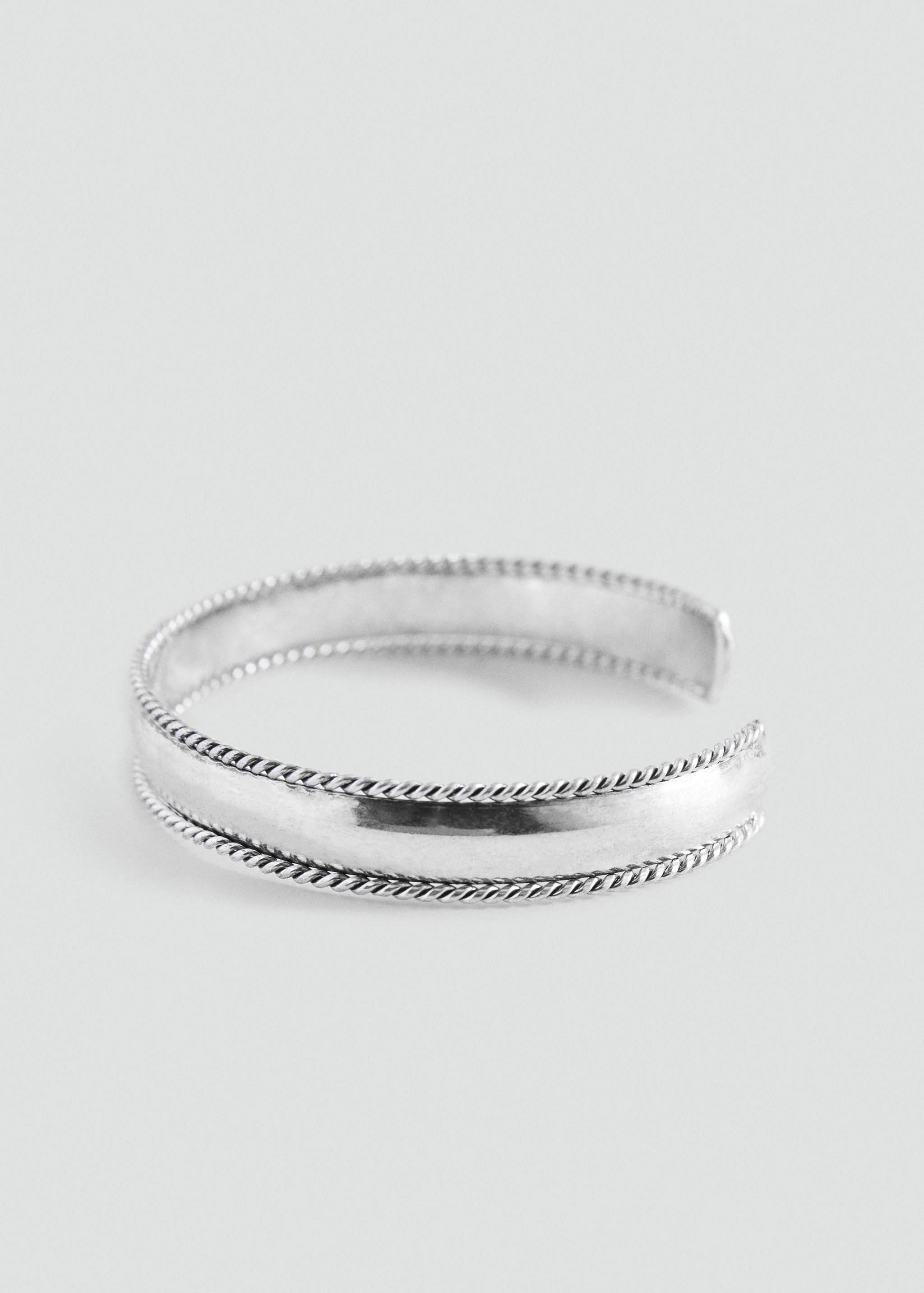 Rigid bracelet with relief - Medium plane