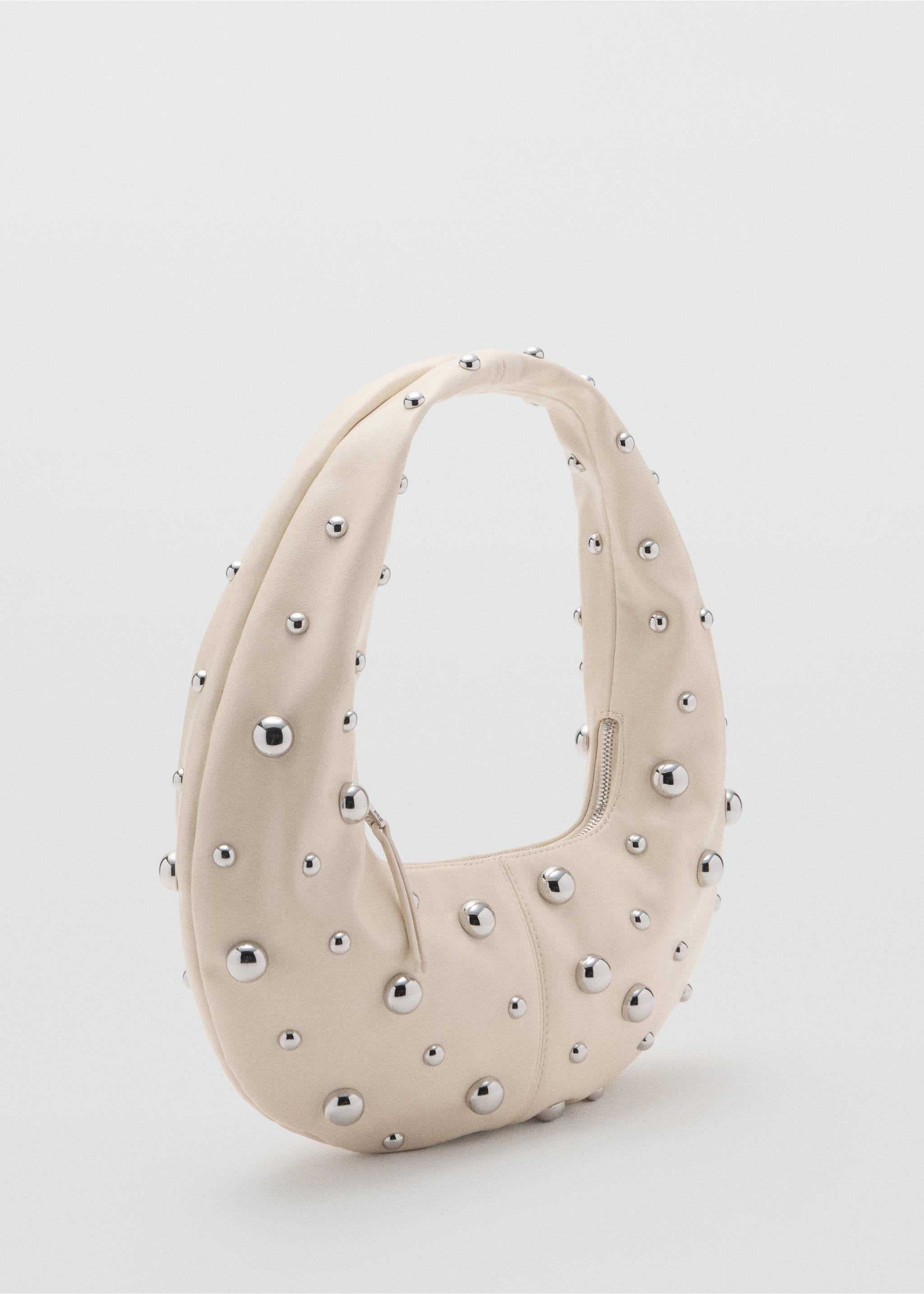 Studded shoulder bag - Medium plane, Off White. Ref: 17031172-00.