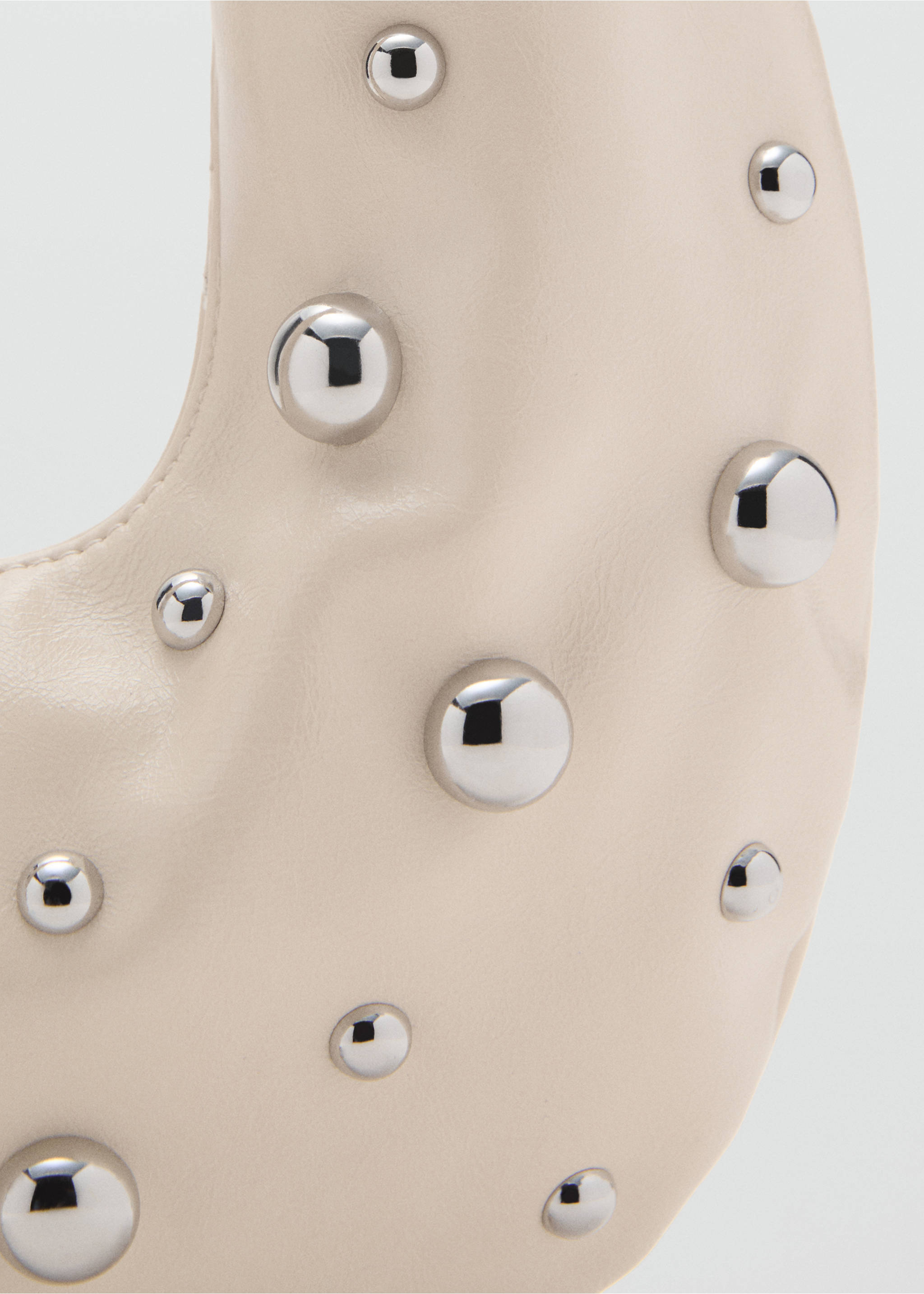 Studded shoulder bag - Details of the article 2, Off White. Ref: 17031172-00.