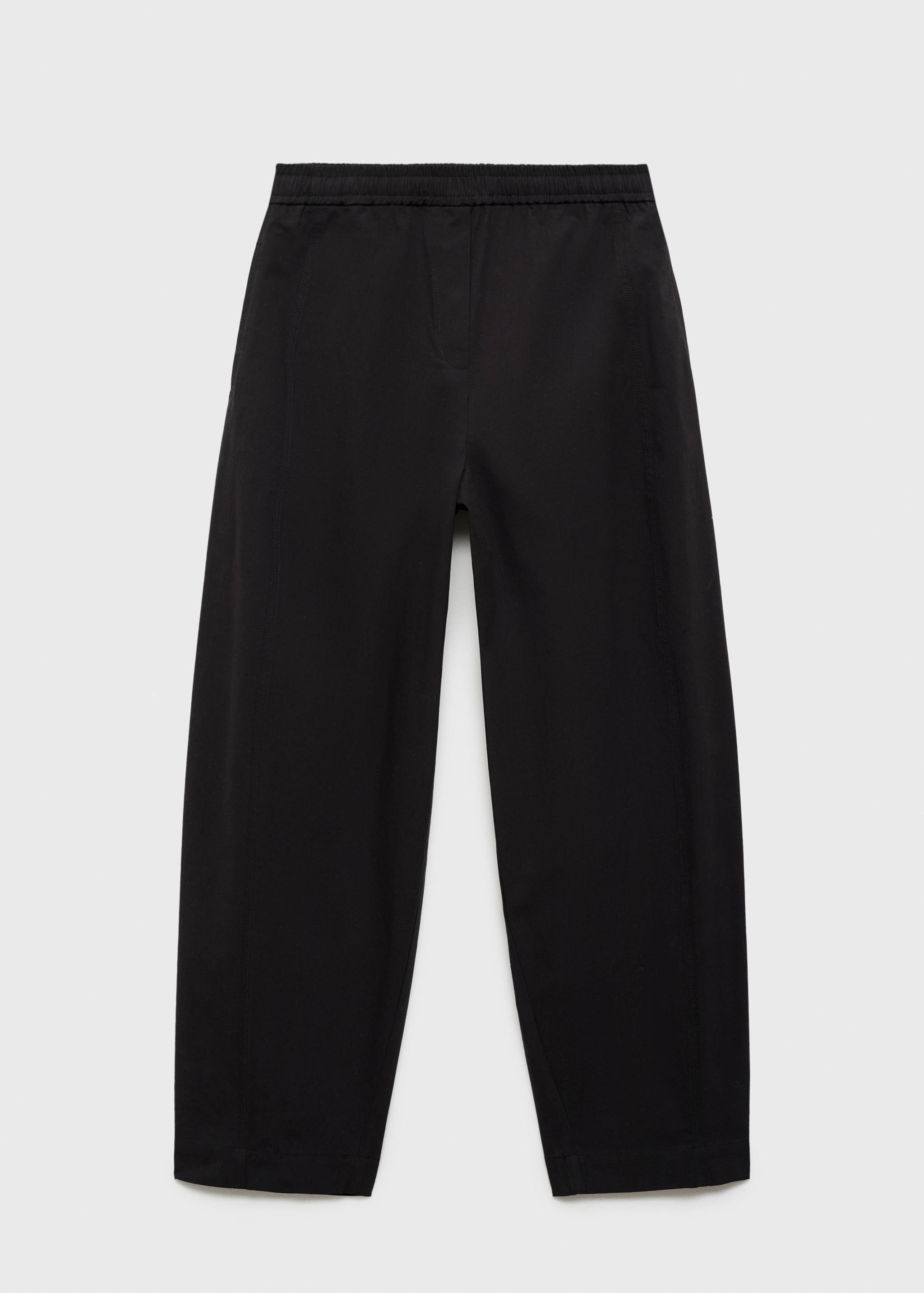 Elastic waist cotton trousers - Article without model