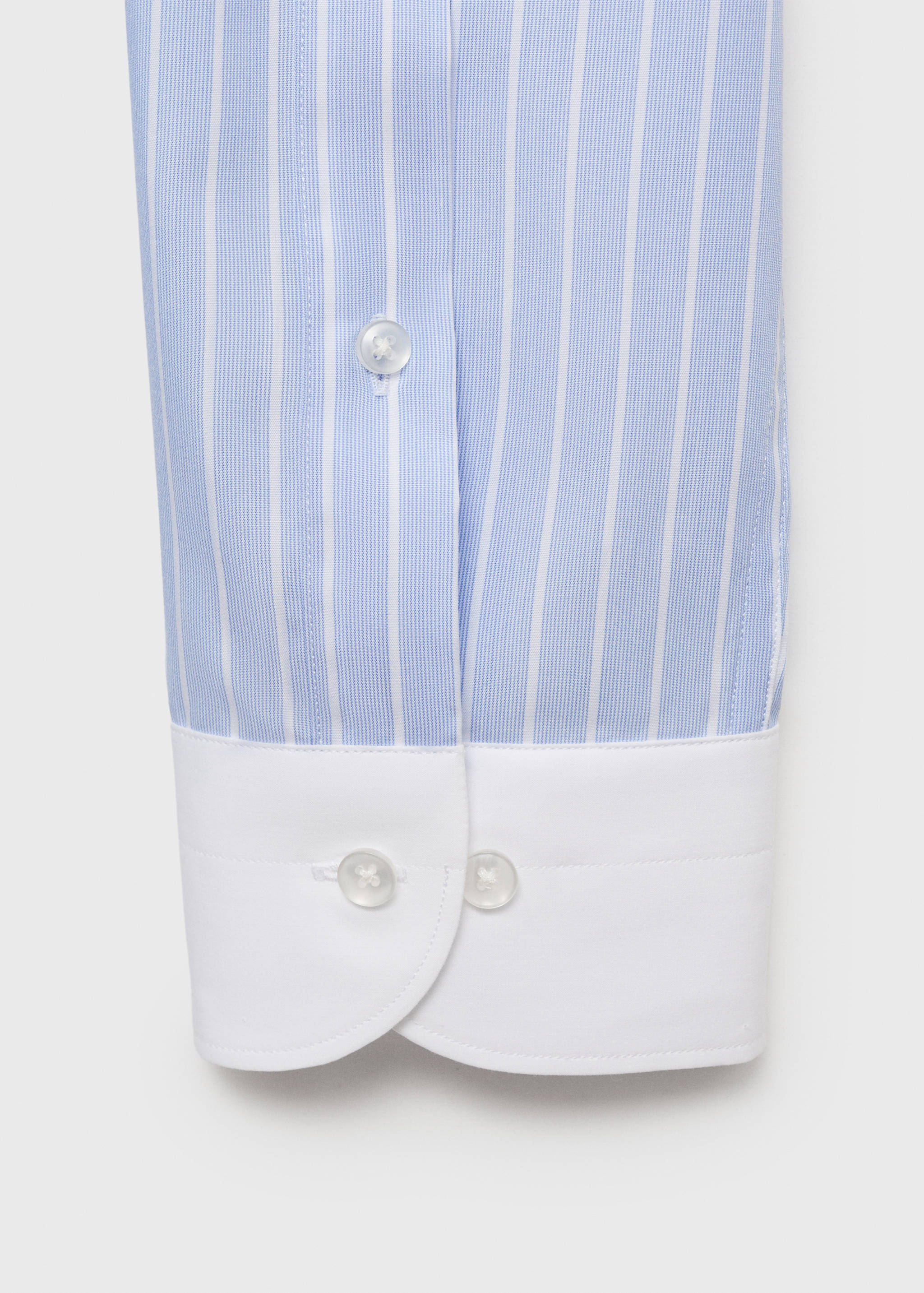 Striped-print slim-fit suit shirt - Details of the article 8