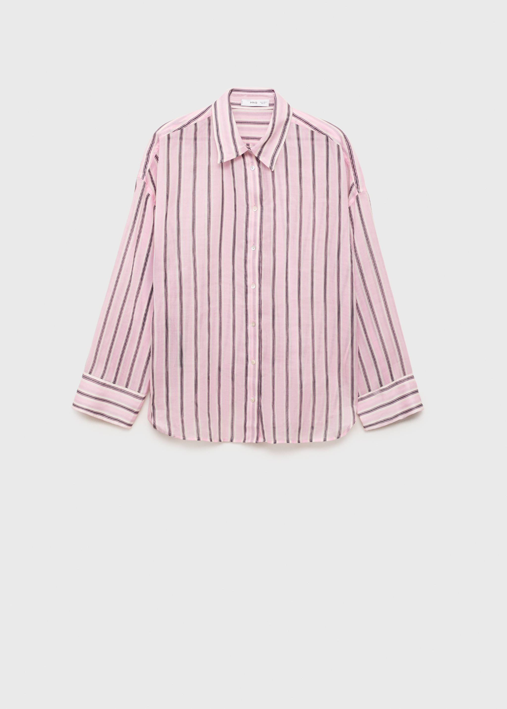 Striped ramie shirt - Article without model