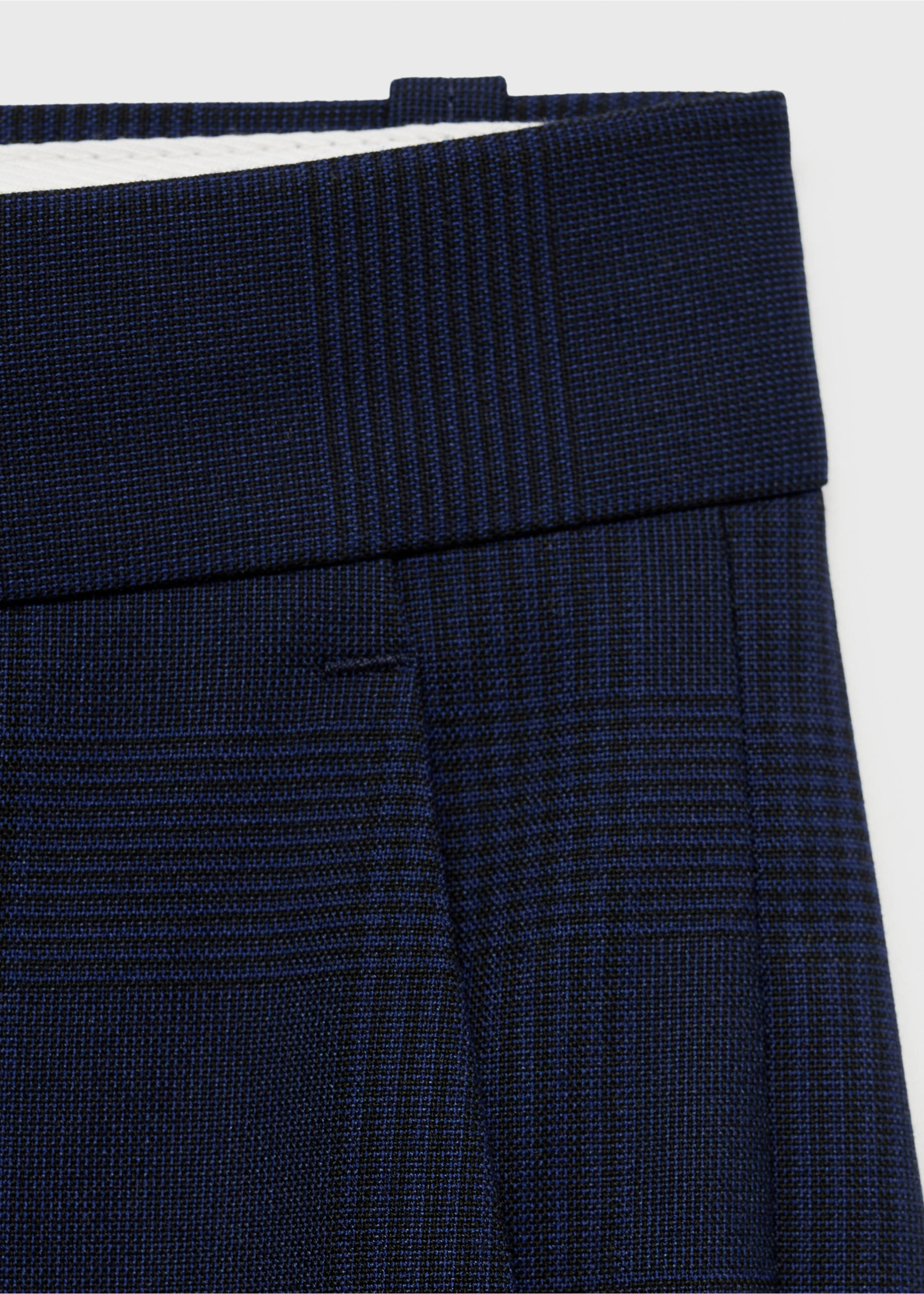 Milan slim-fit suit trousers - Details of the article 0, Dark Navy. Ref: 17031179-00.