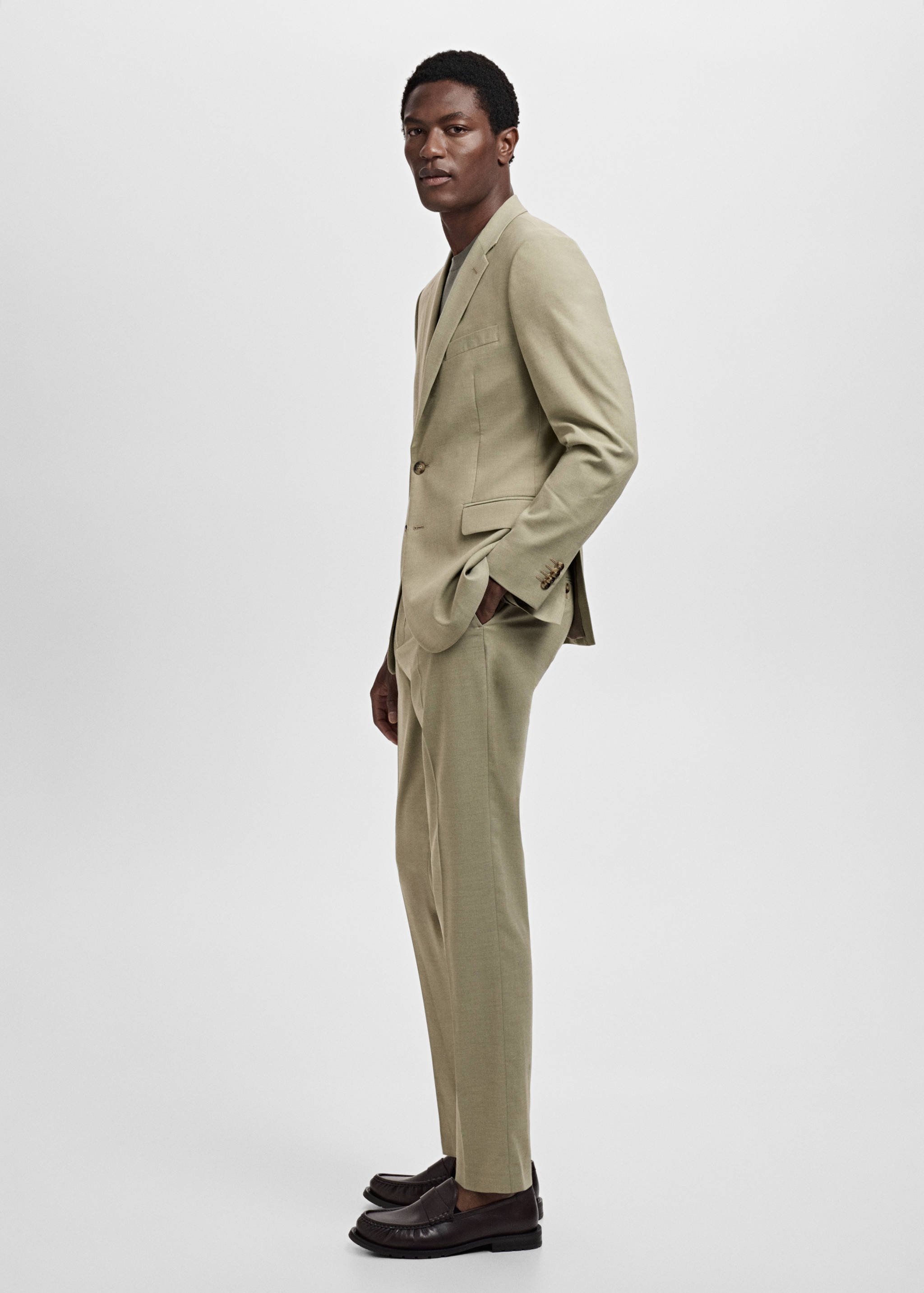 Milan slim-fit suit trousers - Details of the article 2