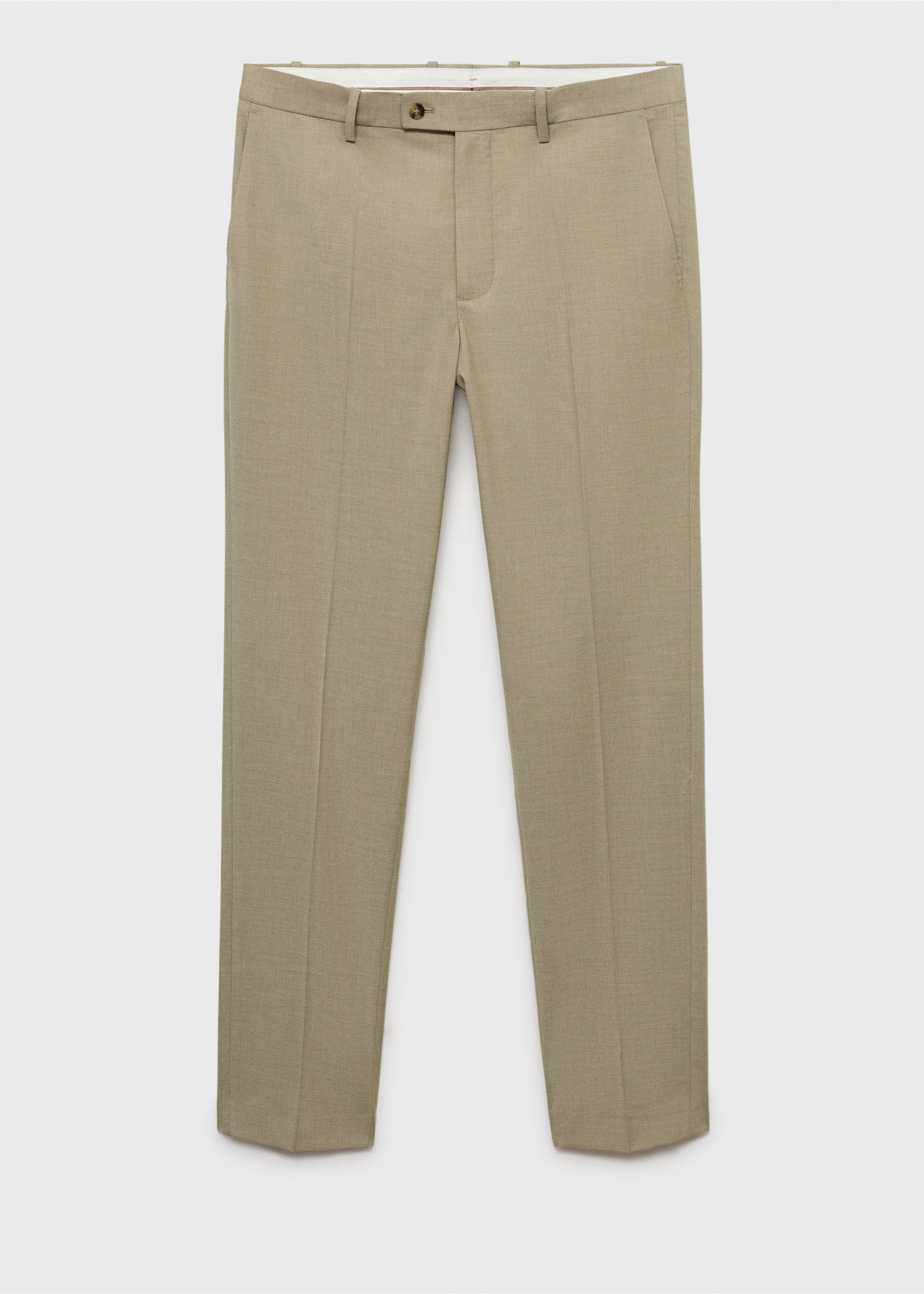 Milan slim-fit suit trousers - Article without model, Green. Ref: 17031180-00.