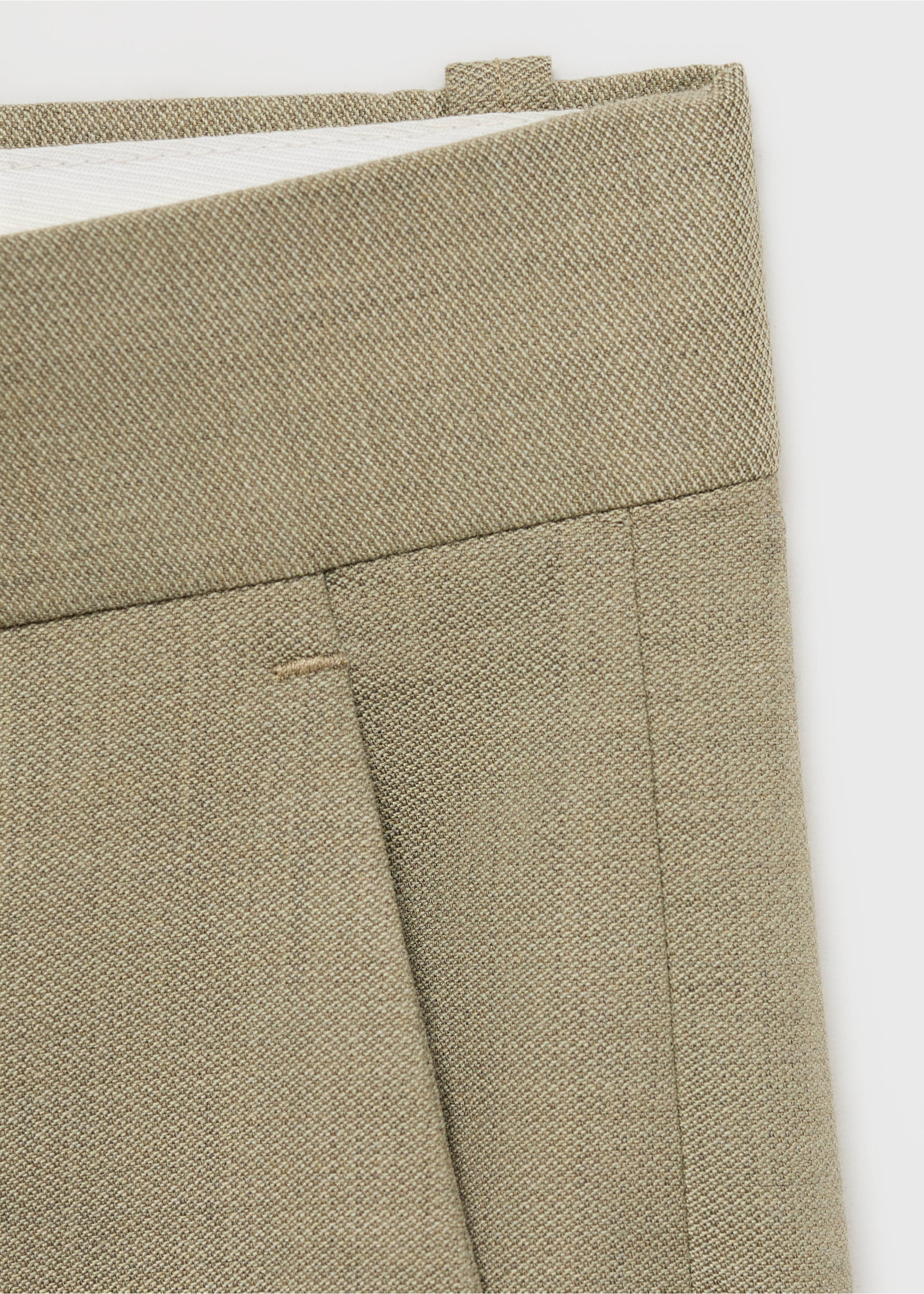 Milan slim-fit suit trousers - Details of the article 8, Green. Ref: 17031180-00.