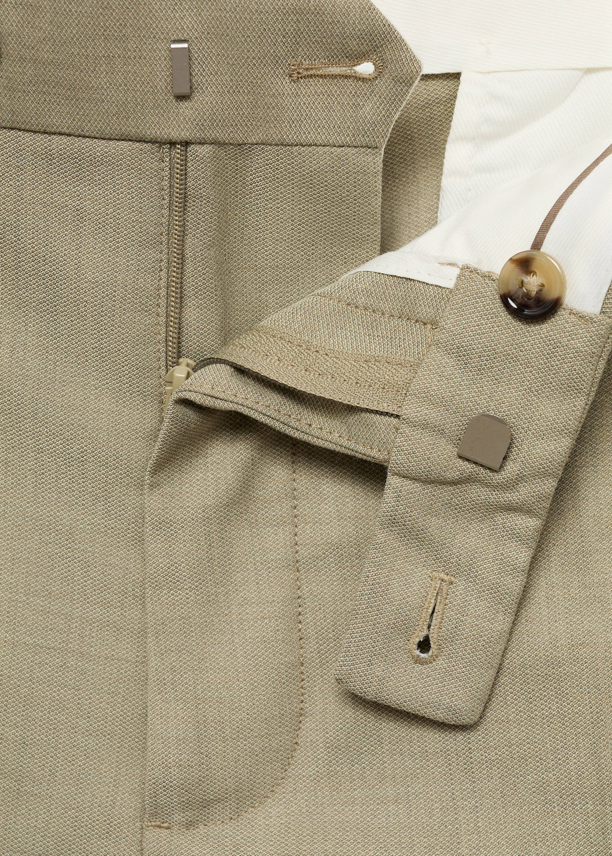 Milan slim-fit suit trousers - Details of the article 0