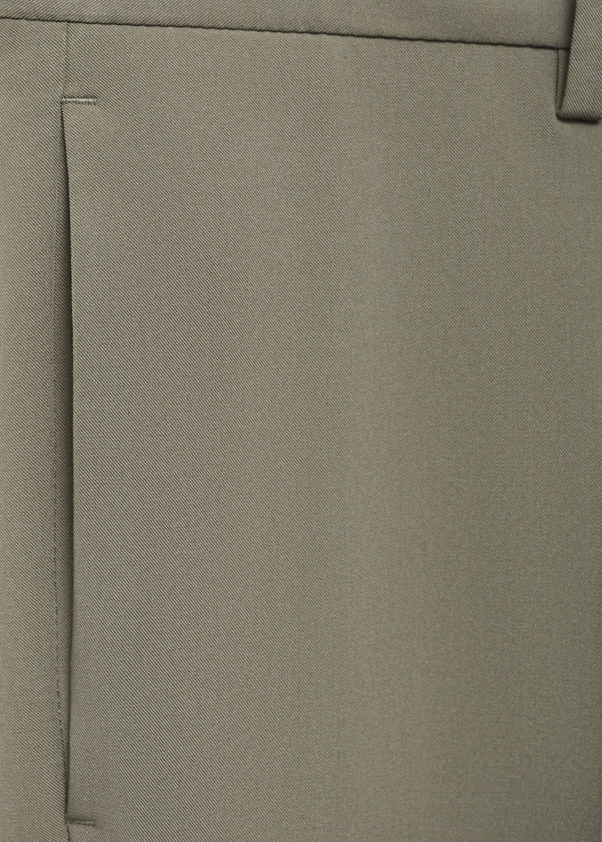 Stretch fabric super slim-fit suit trousers - Details of the article 0