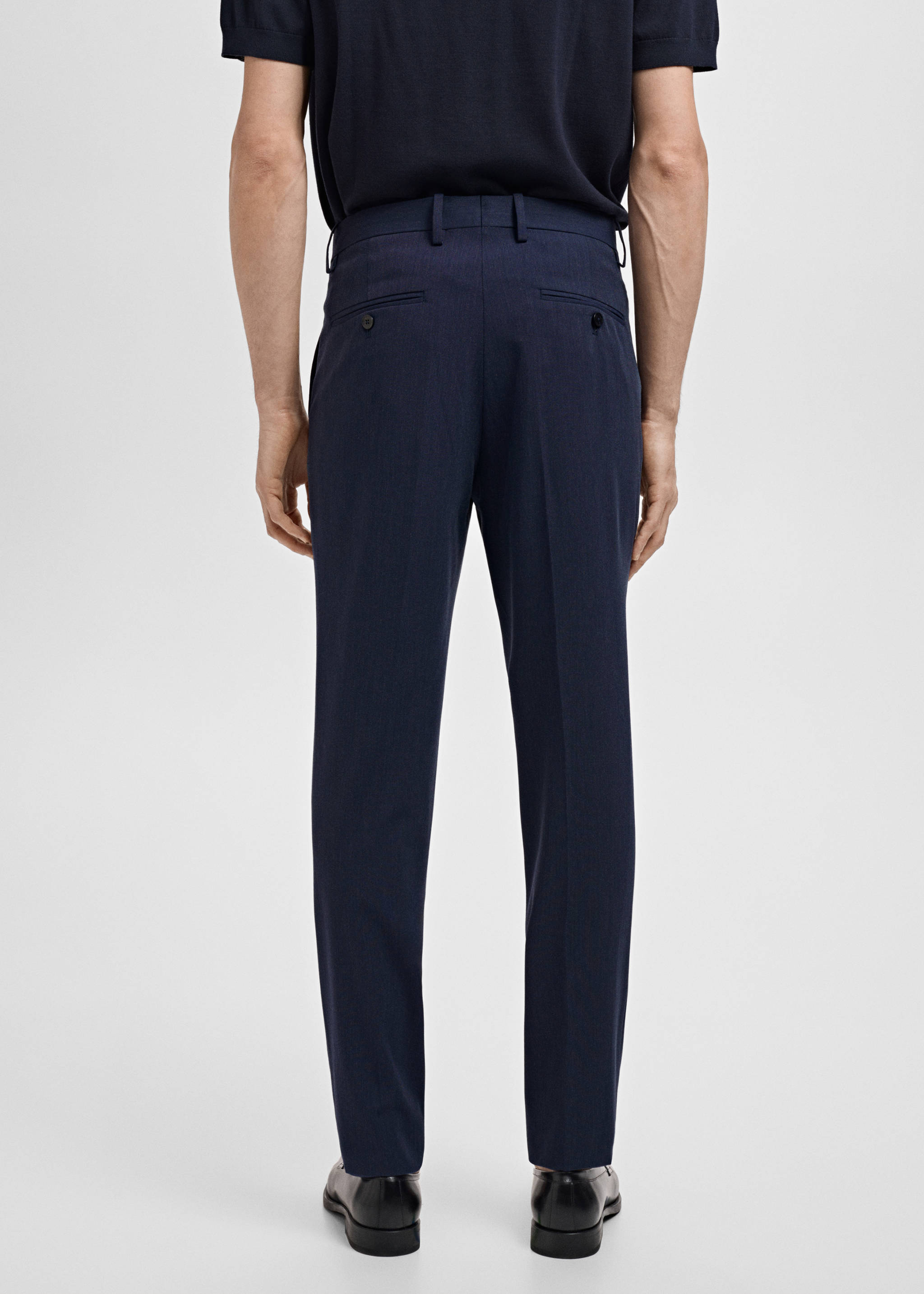 Monaco slim-fit suit trousers - Reverse of the article