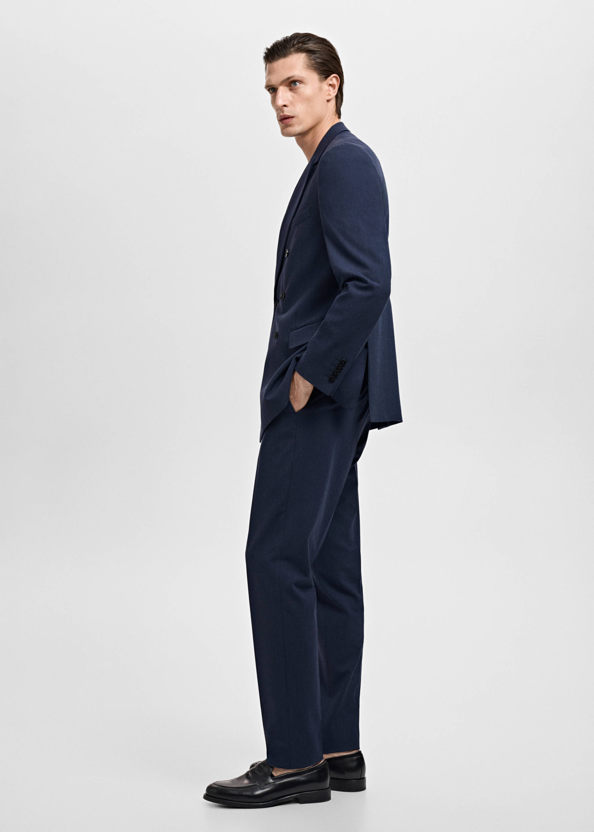 Monaco slim-fit suit trousers - Details of the article 2