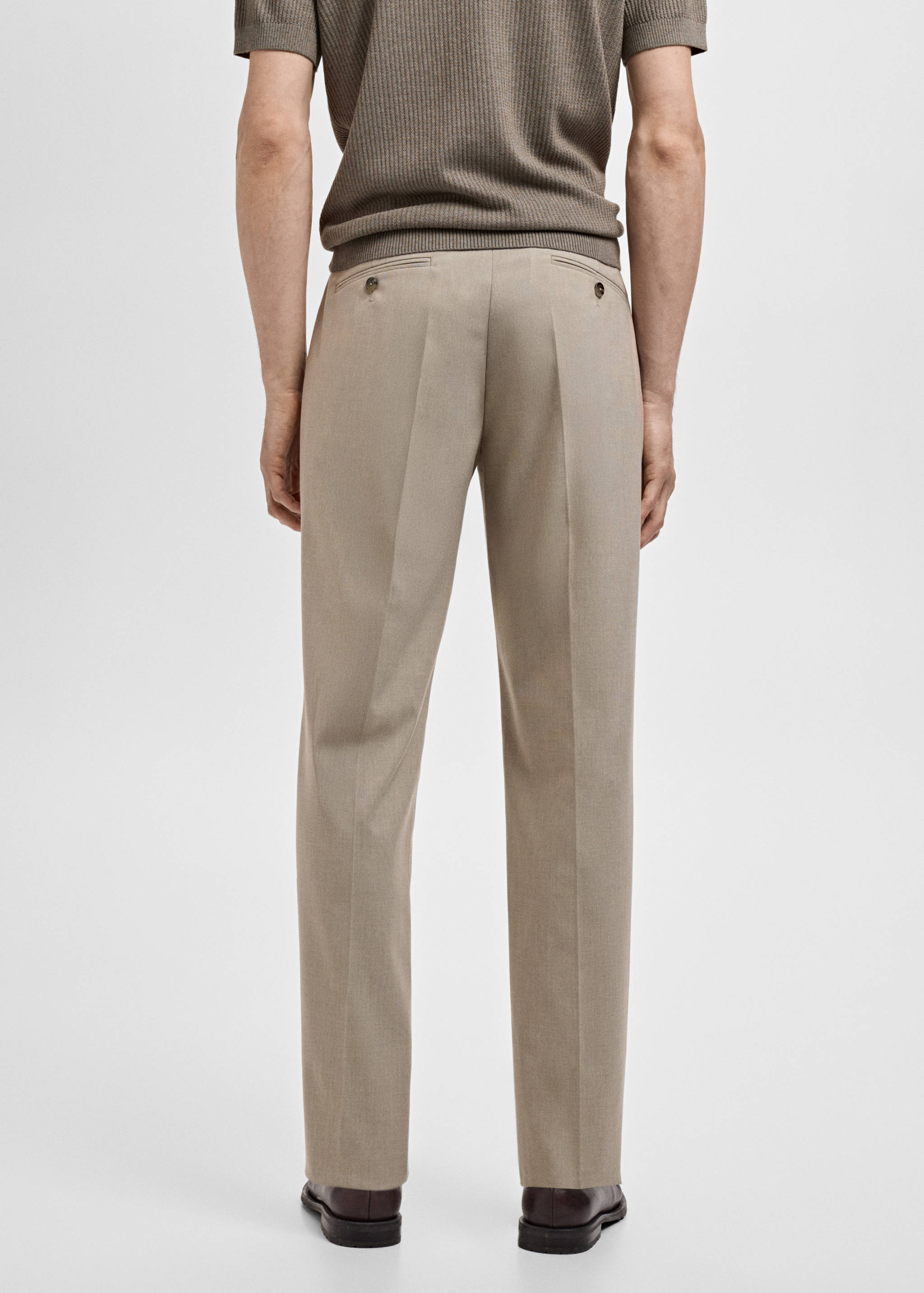 Monaco slim-fit suit trousers - Reverse of the article