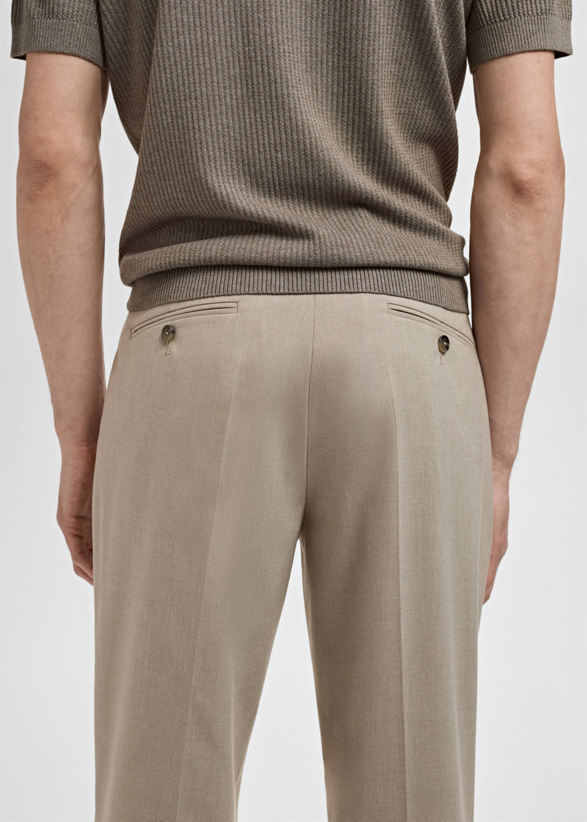 Monaco slim-fit suit trousers - Details of the article 3