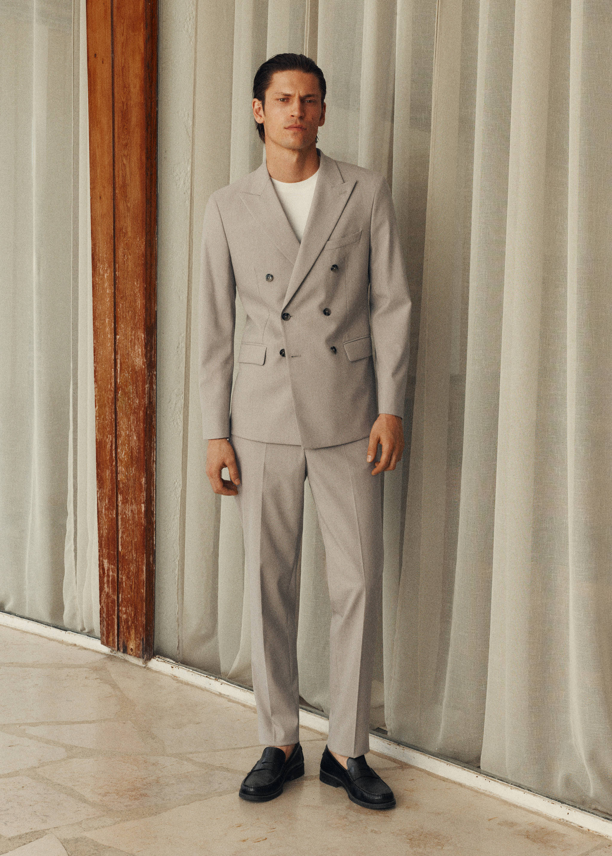 Monaco slim-fit suit trousers - Details of the article 5