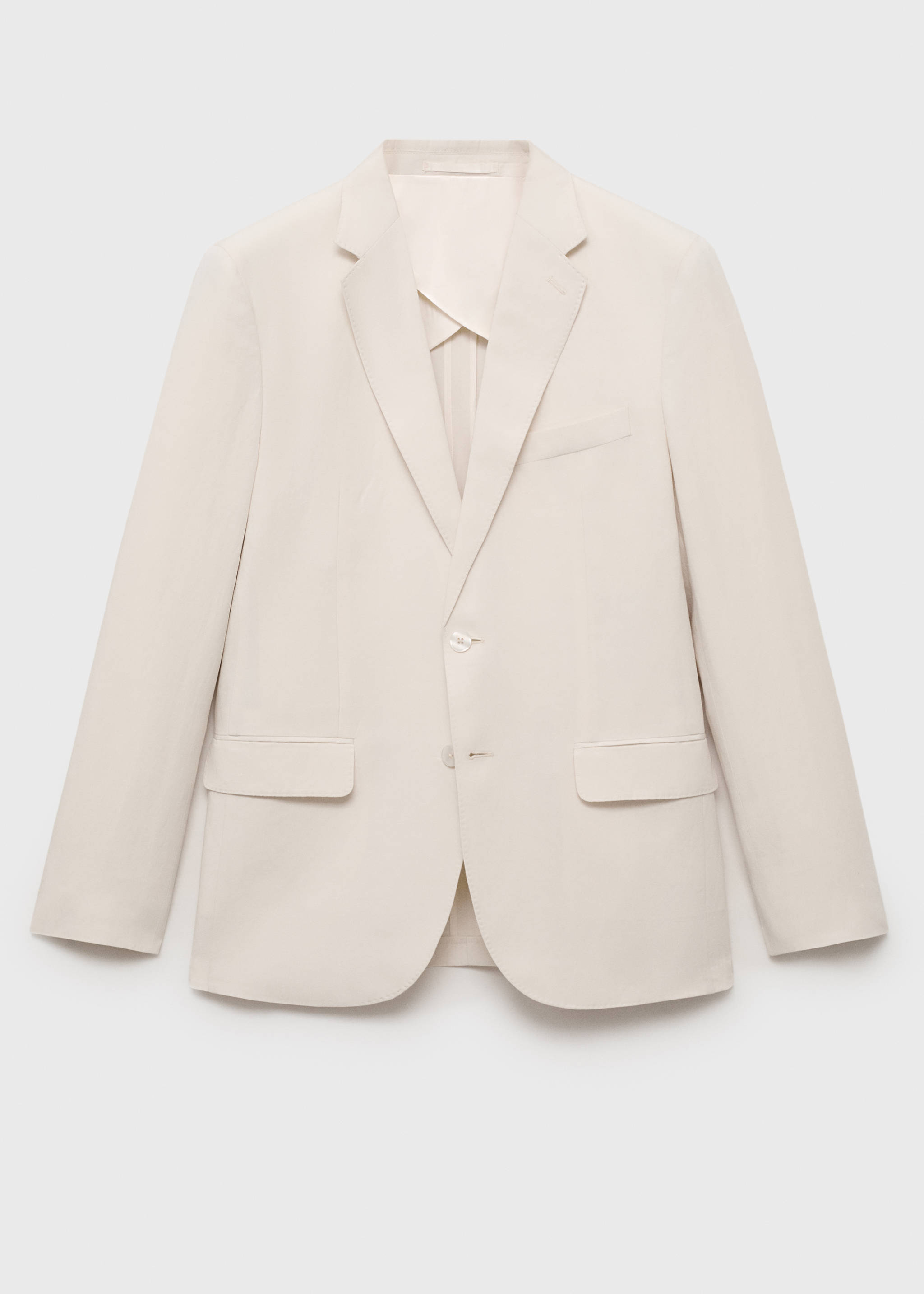 Slim-fit suit jacket made from a linen-lyocell blend - Article without model