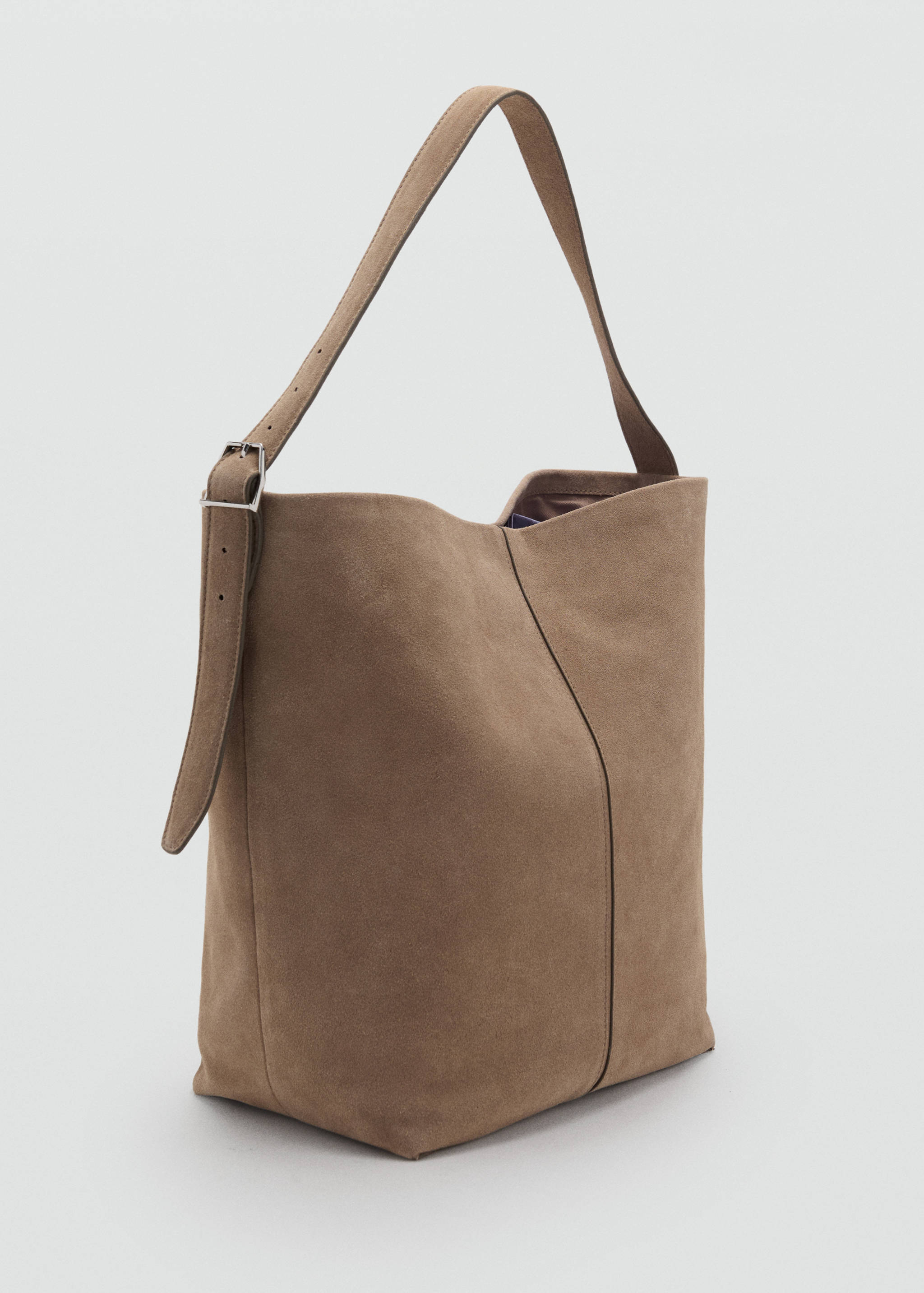 Bucket Bag aus Leder - Mittlere Ansicht