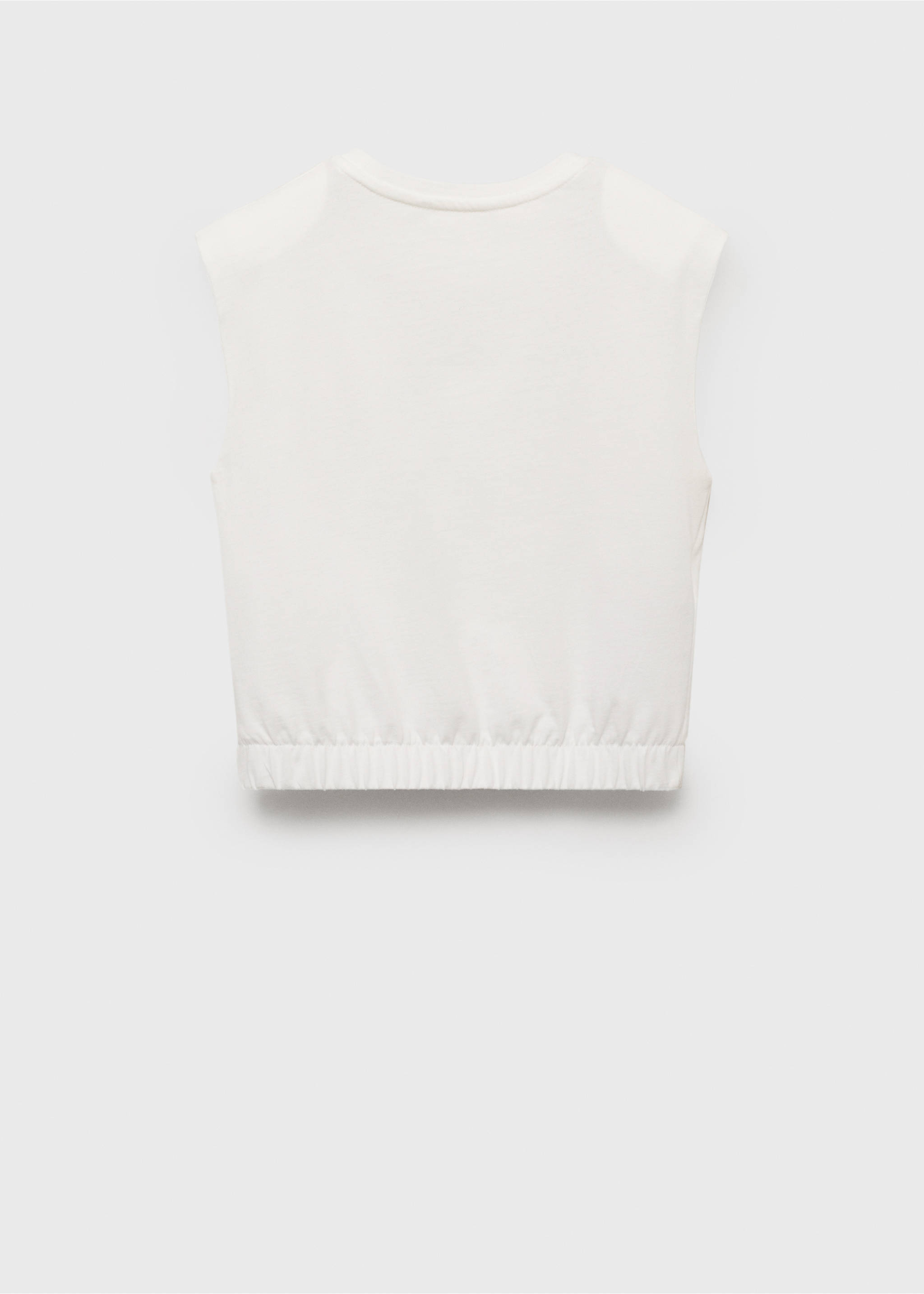 Sleeveless print t-shirt - Reverse of the article, Off White. Ref: 17031194-00.