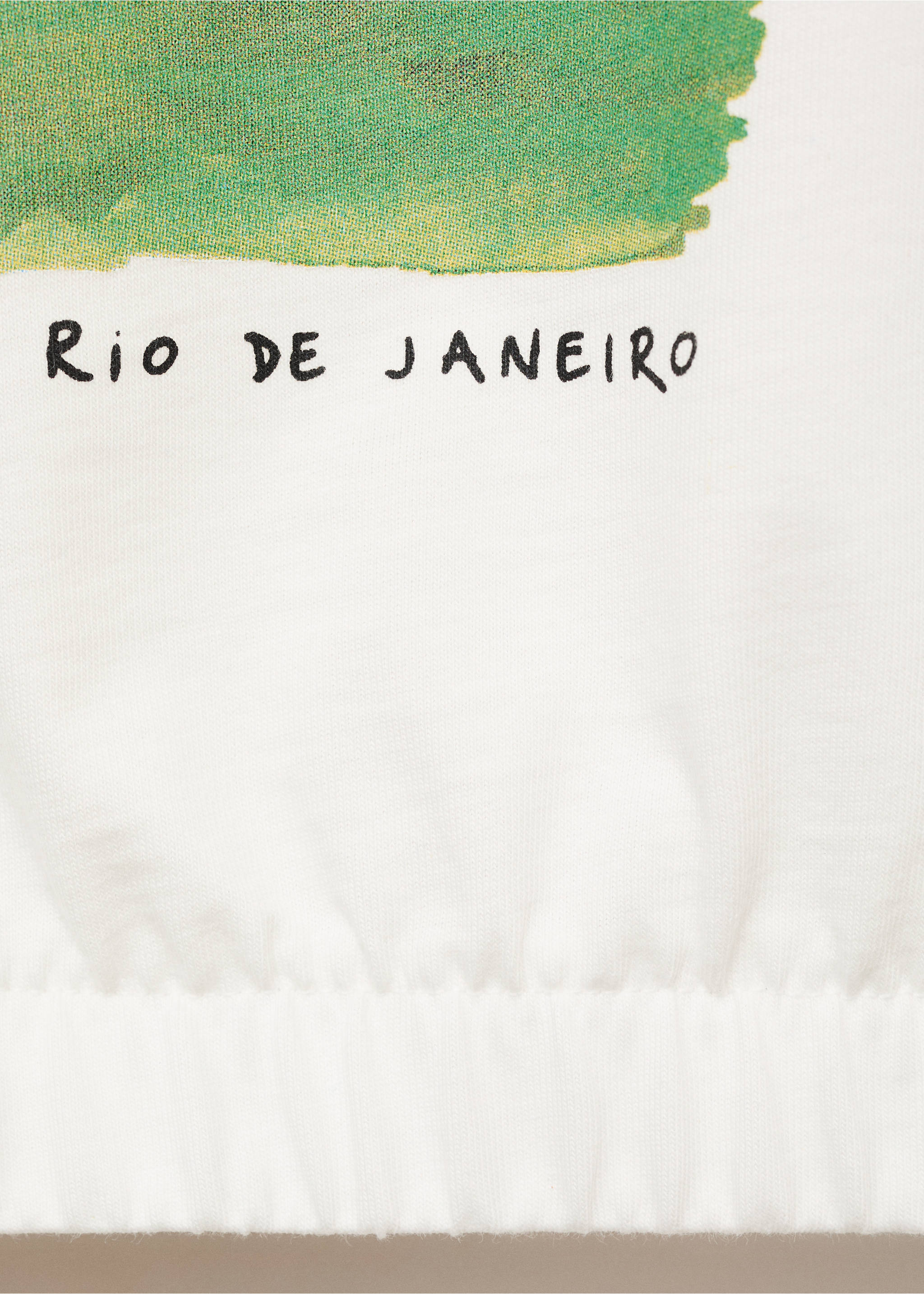 Sleeveless print t-shirt - Details of the article 0, Off White. Ref: 17031194-00.