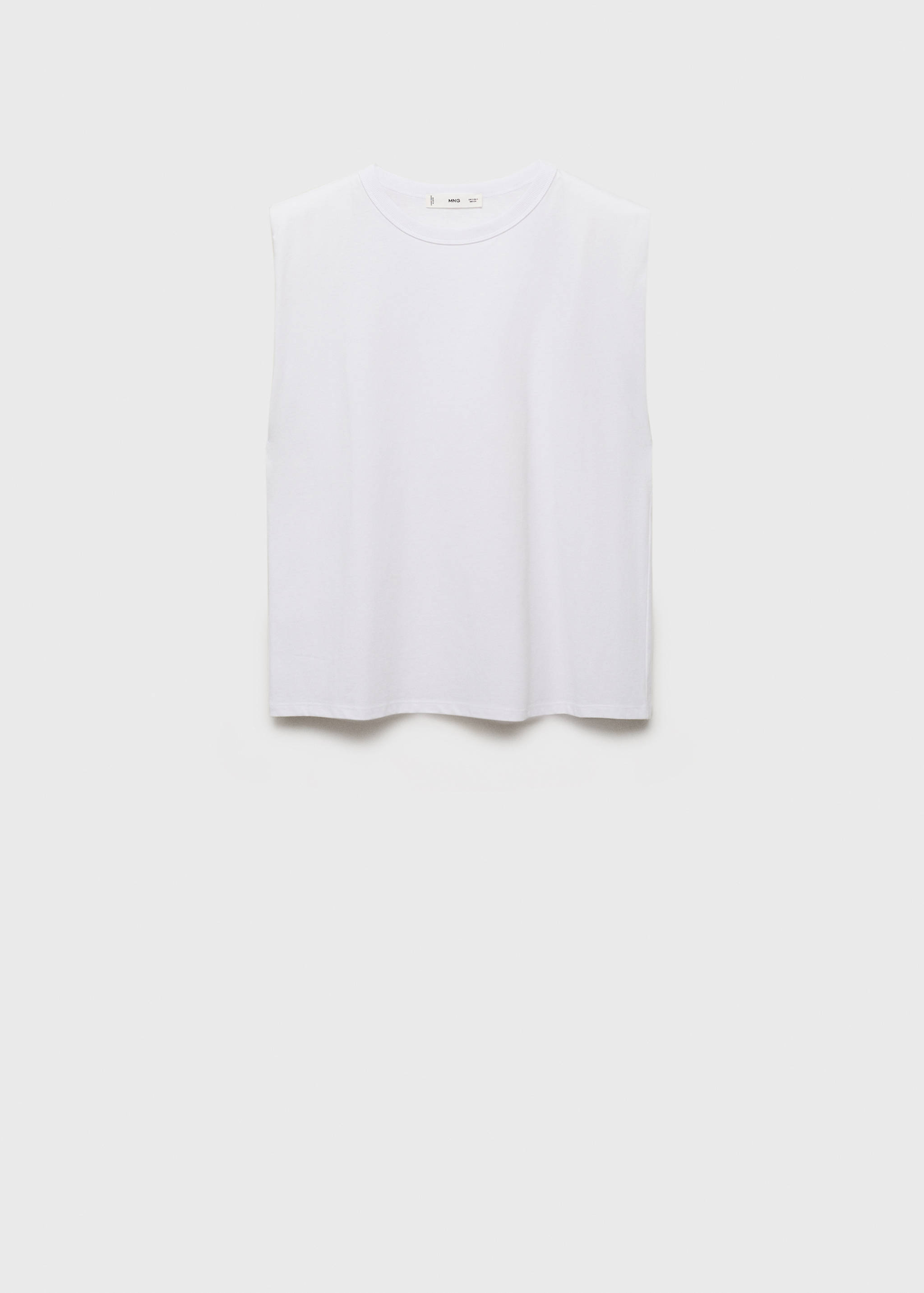 Tričko s ramenními vycpávkami a krátkým rukávem - Zboží bez modelu