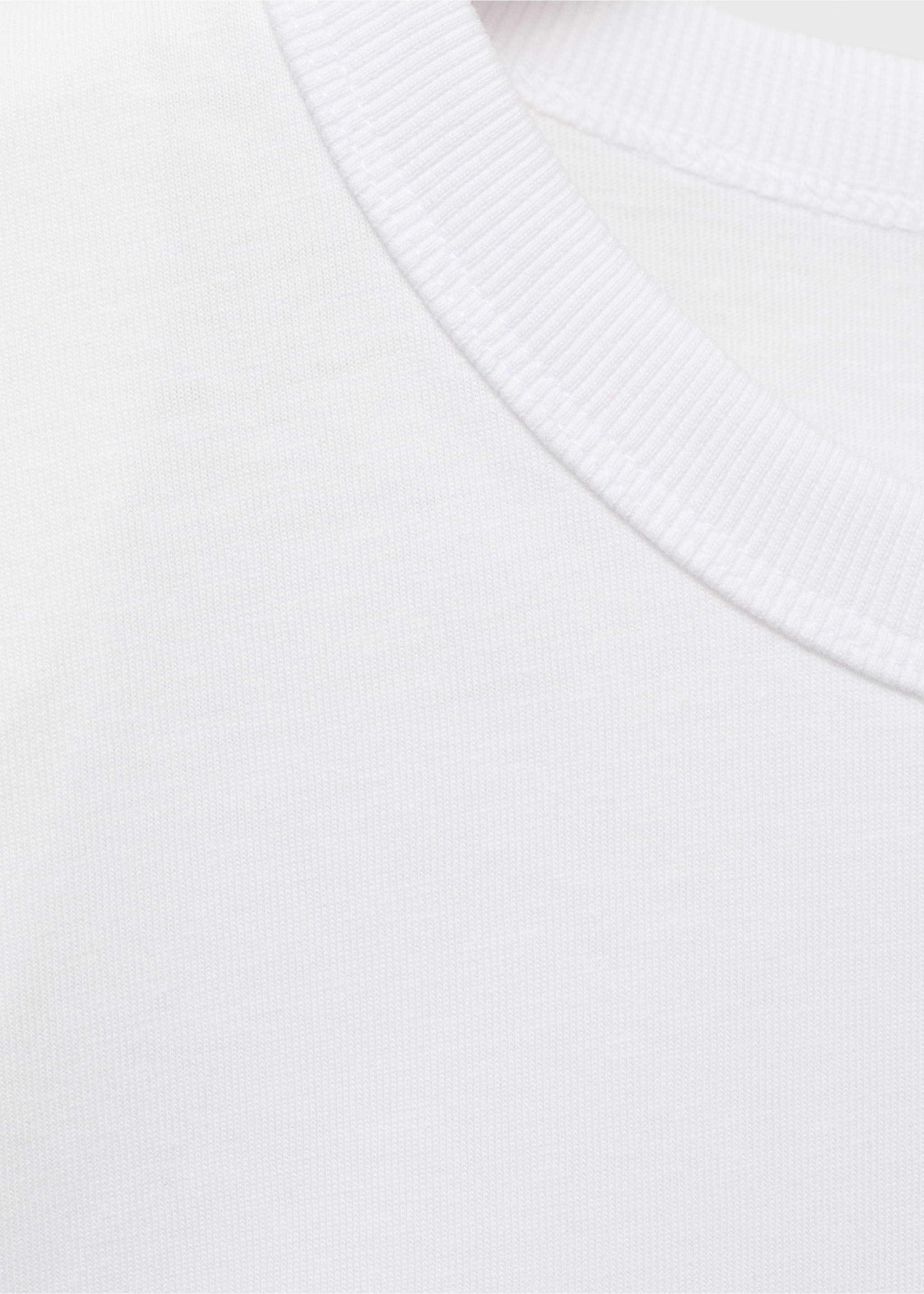 Tričko s ramenními vycpávkami a krátkým rukávem - Detail zboží 8, Bílá. Ref: 17031199-00.