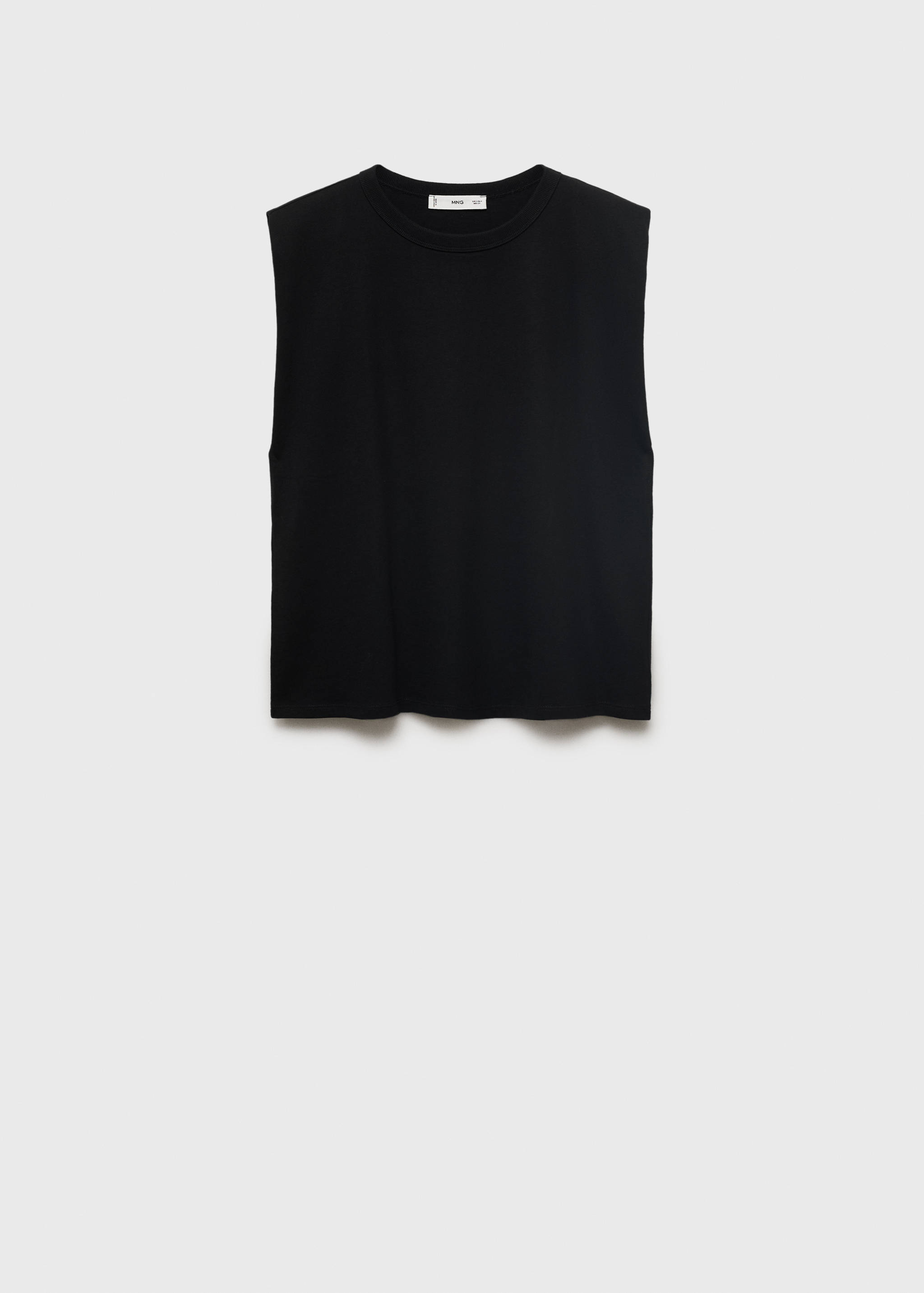 Kurzärmliges T-Shirt mit Schulterpolstern - Artikel ohne Model