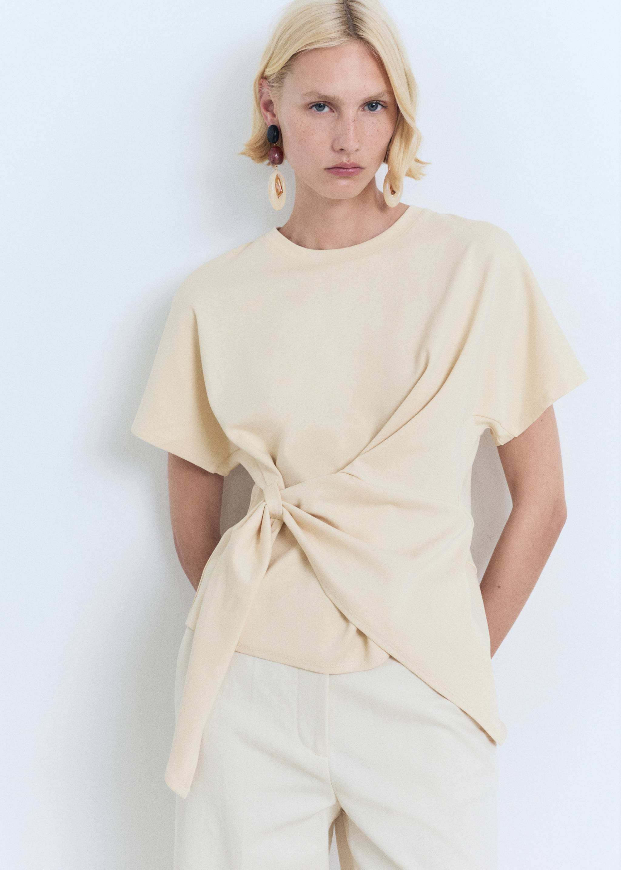 Knot cotton t-shirt - Medium plane