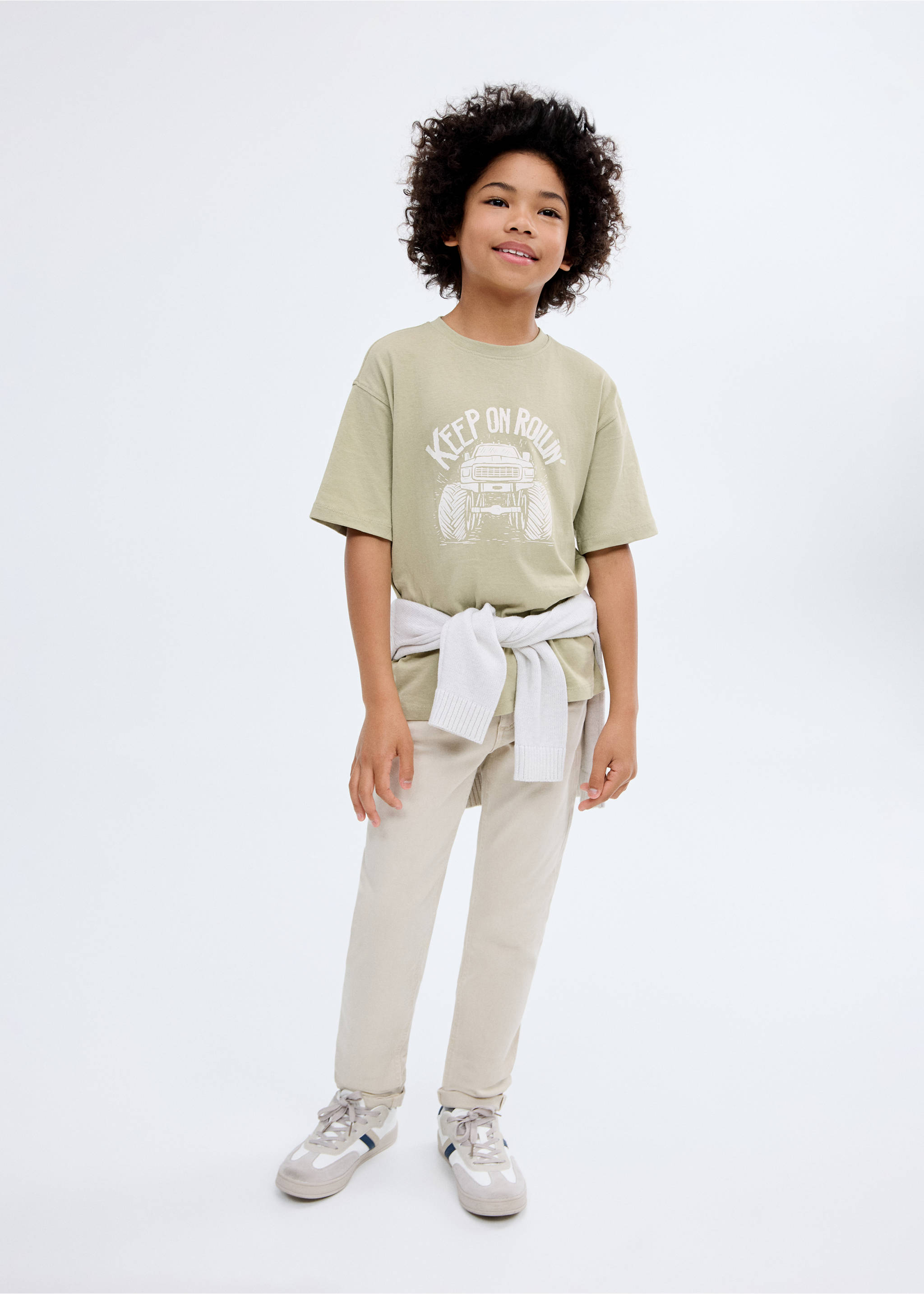 Short-sleeved printed t-shirt - General plane, Khaki. Ref: 17031202-00.