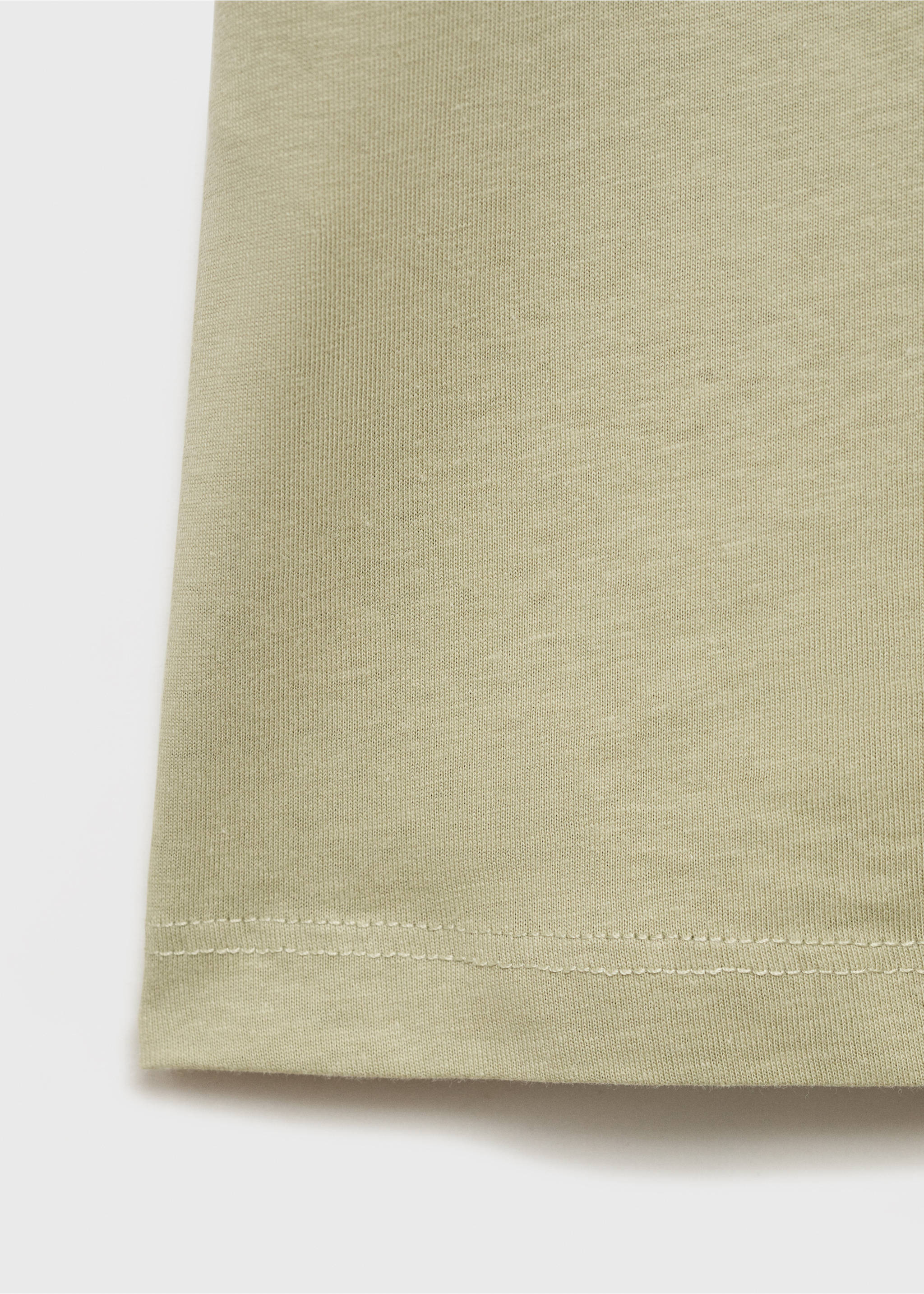 Short-sleeved printed t-shirt - Details of the article 0, Khaki. Ref: 17031202-00.