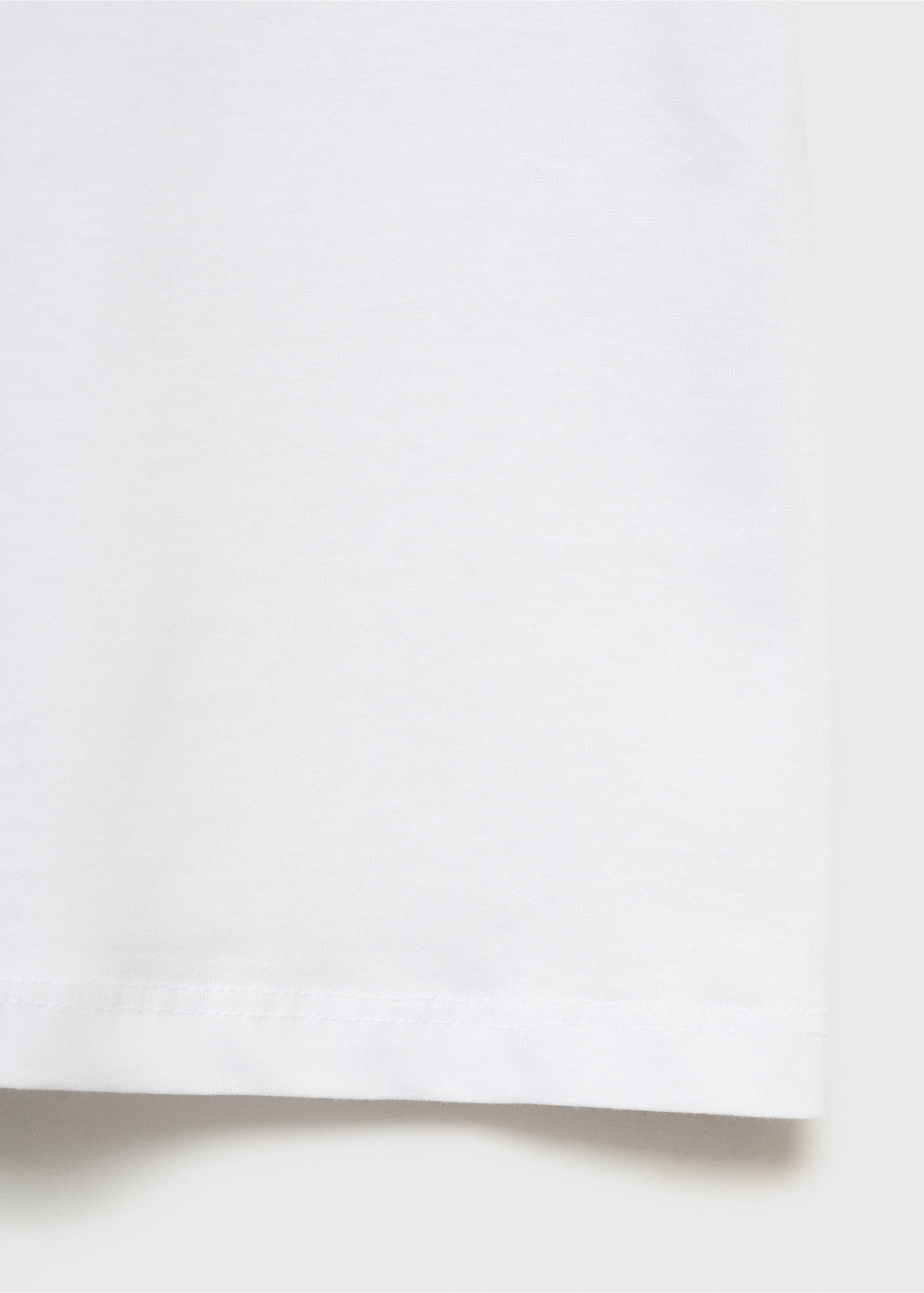 Short-sleeved printed t-shirt - Details of the article 0, White. Ref: 17031203-00.