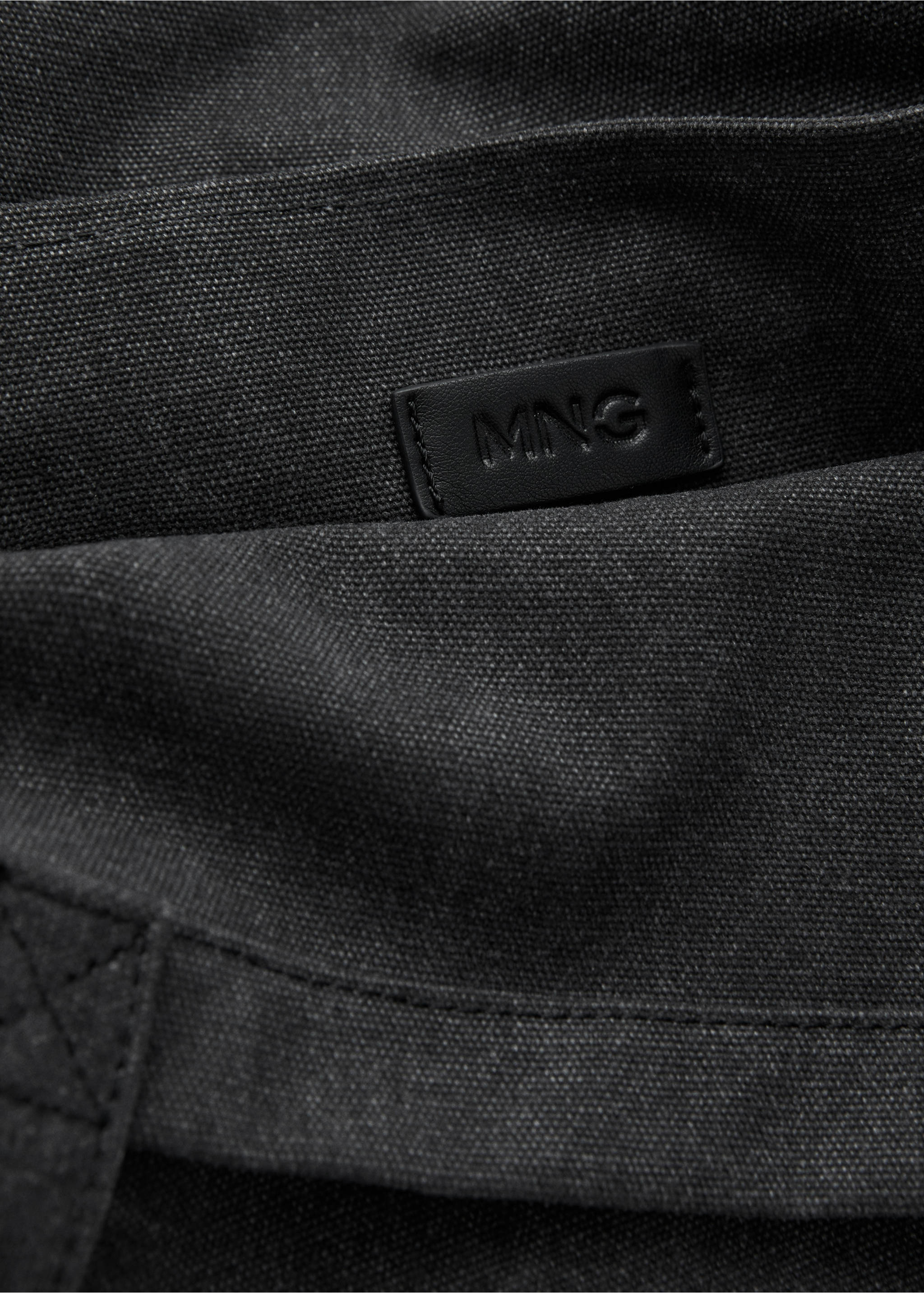 Cotton tote bag - Details of the article 1, Black. Ref: 17031204-00.