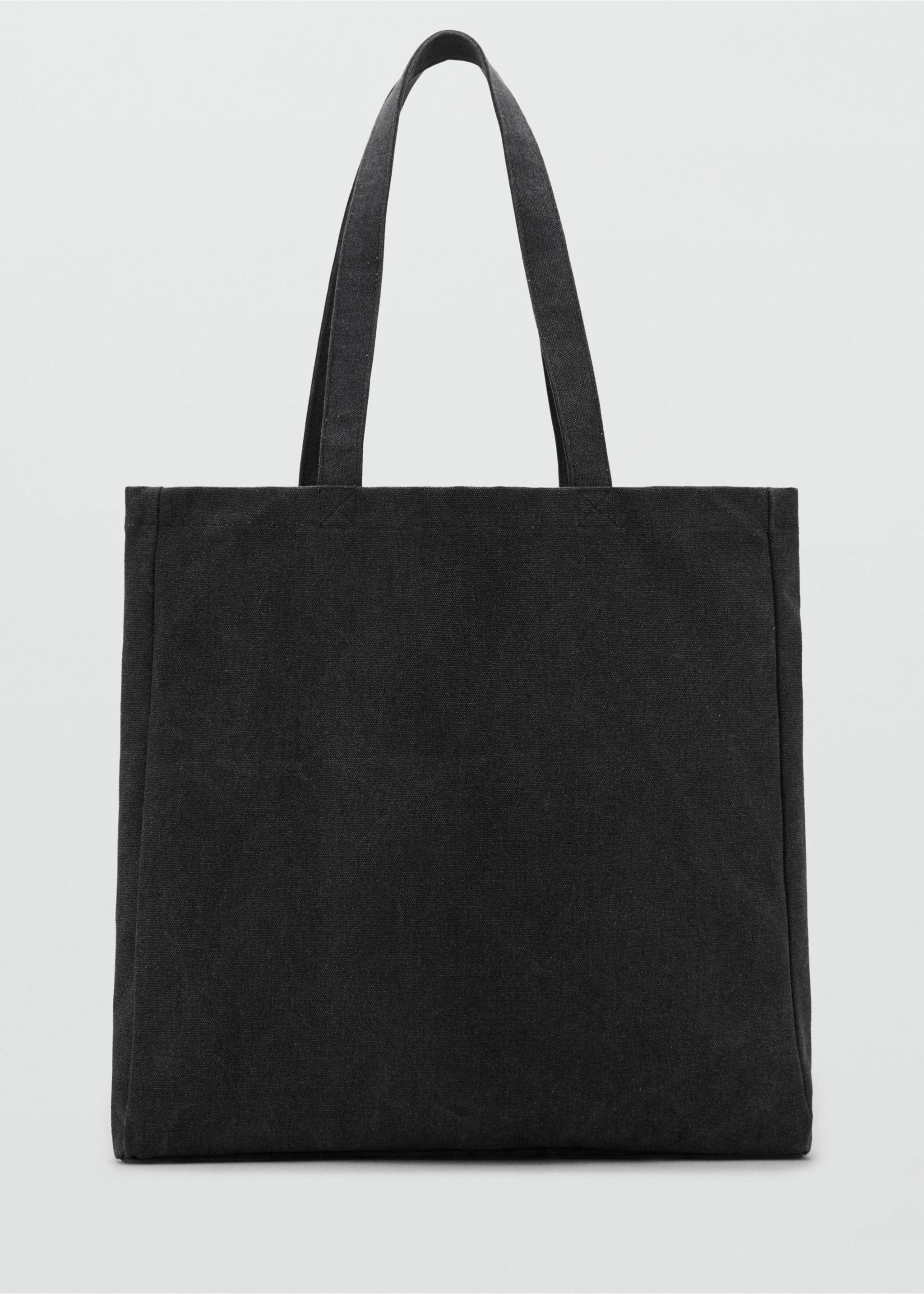 Baumwoll-Tote-Bag - Artikel ohne Model, Schwarz. Ref: 17031204-00.