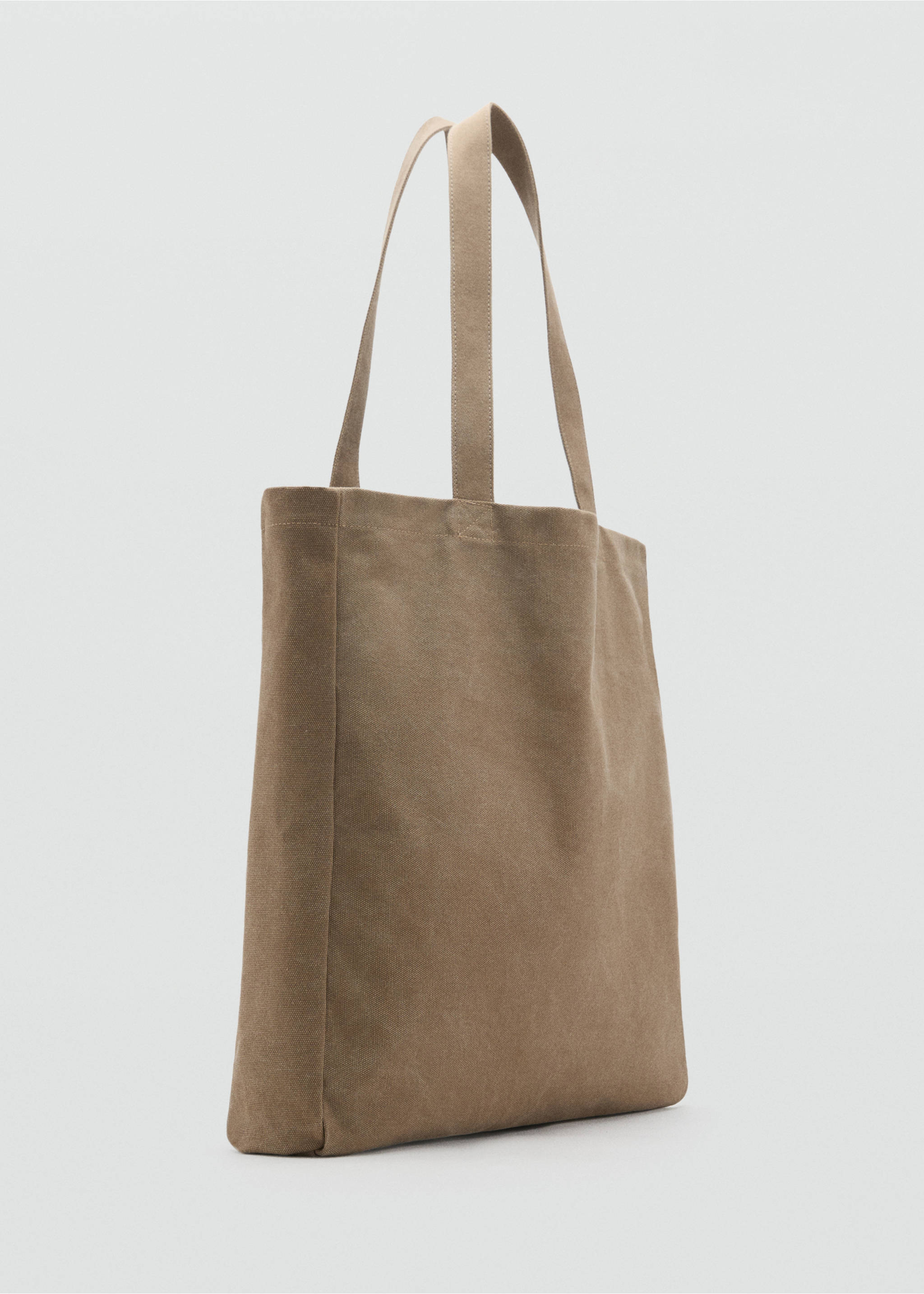Cotton tote bag - Medium plane, Light/Pastel Brown. Ref: 17031204-00.