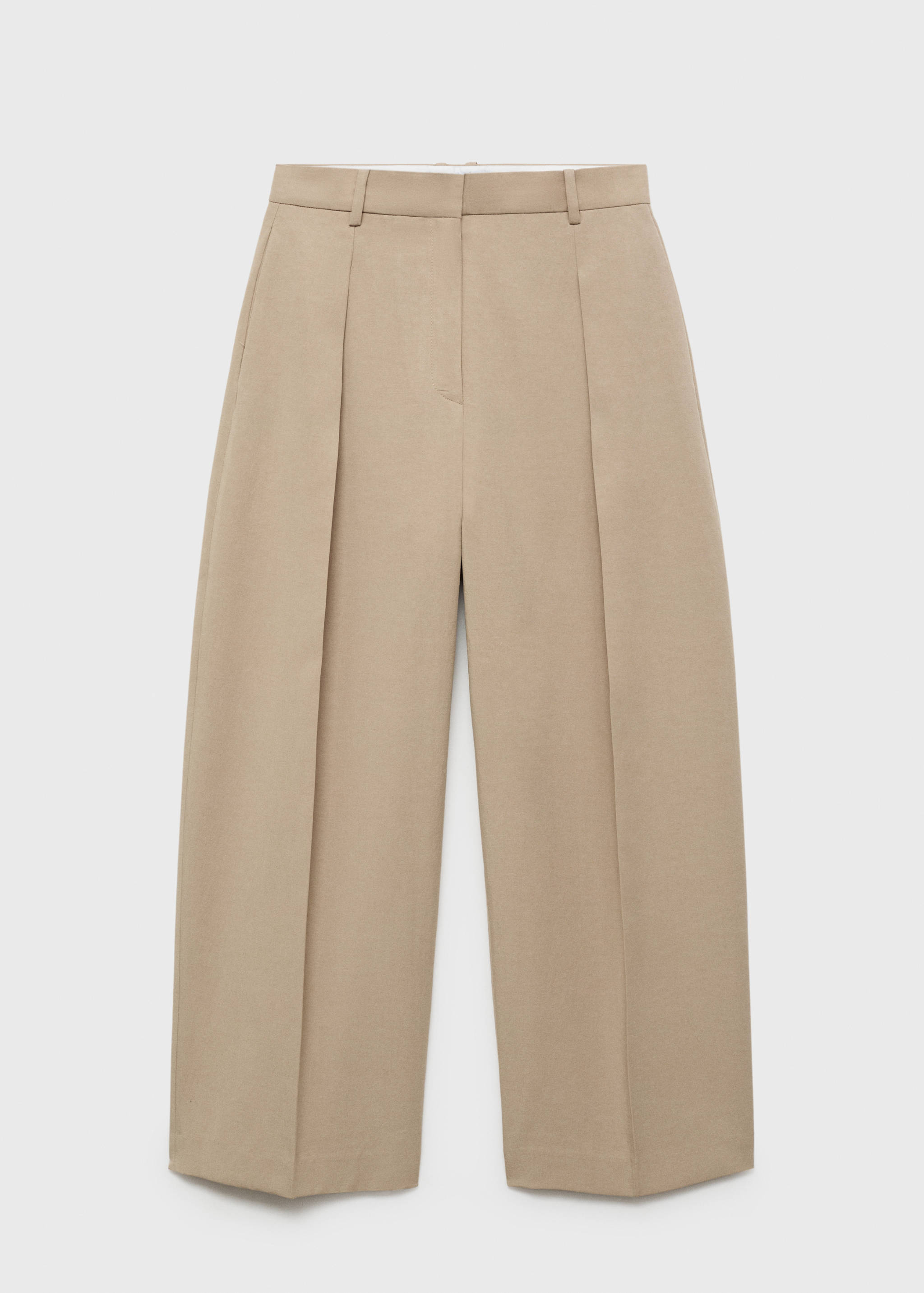 Linen-blend balloon suit trousers - Article without model