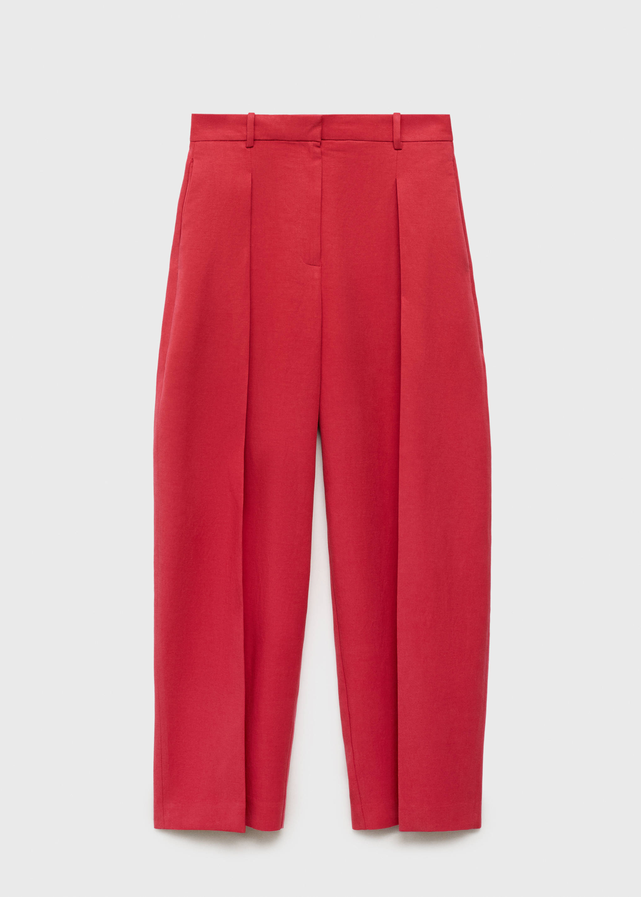 Linen-blend balloon suit trousers - Article without model