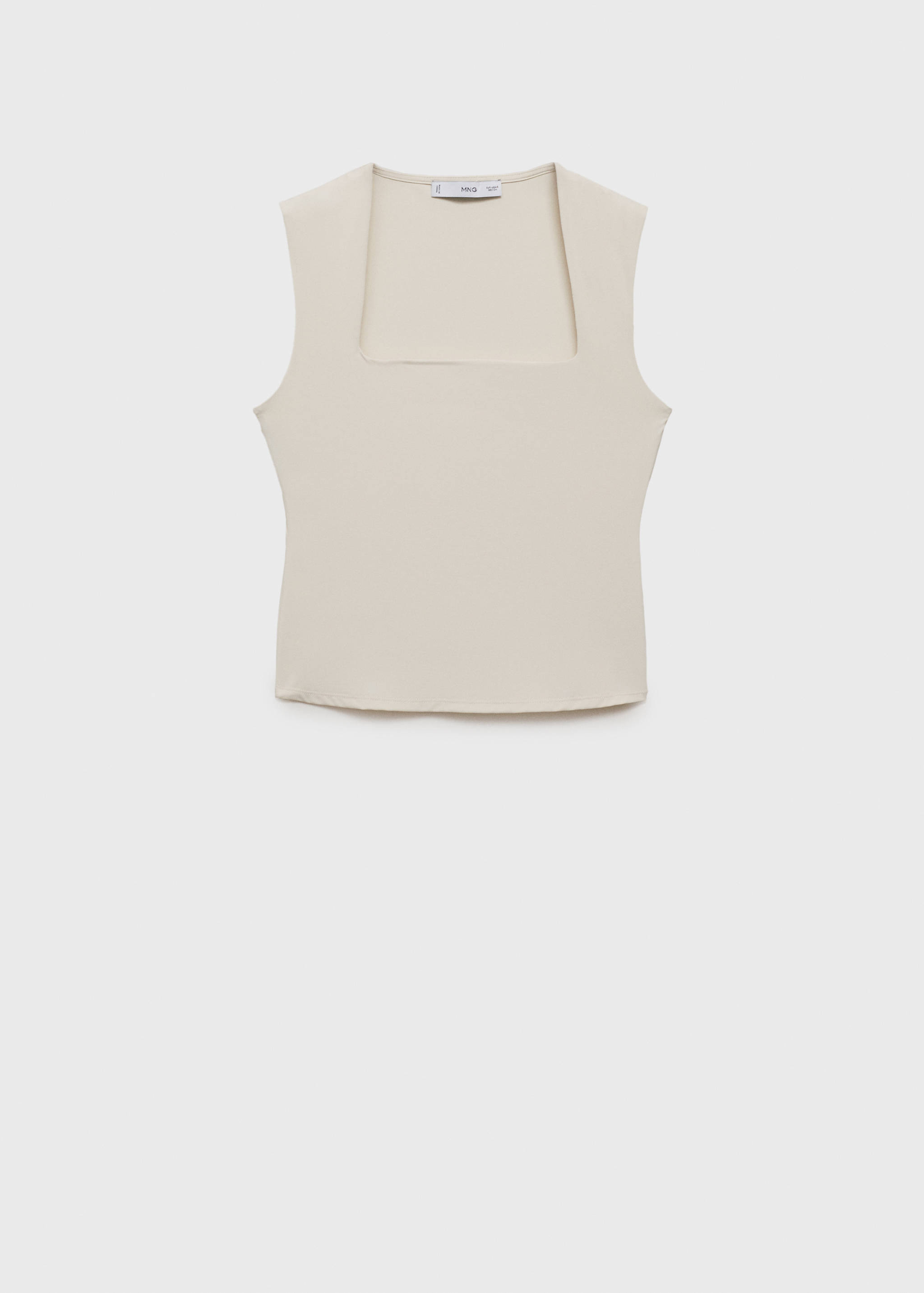 Fitted top with wide straps - Article without model