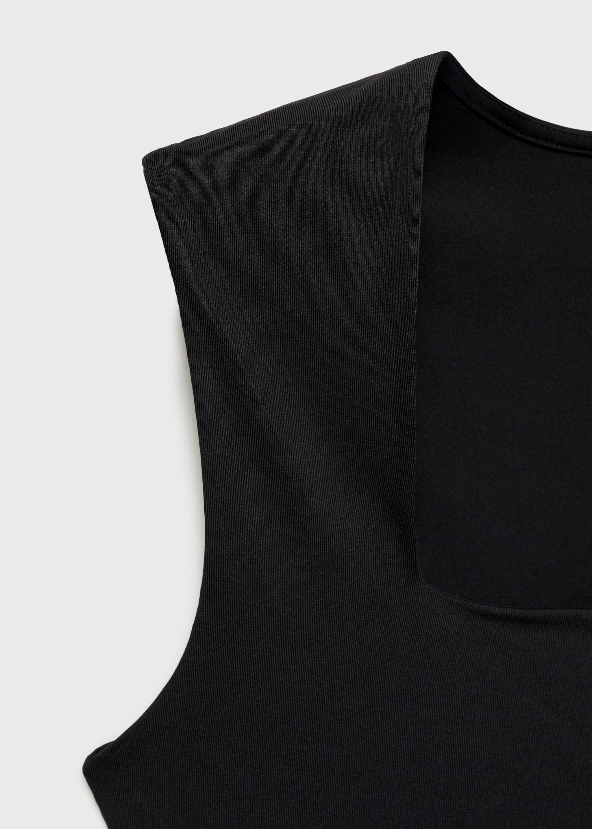 Fitted top with wide straps - Details of the article 0