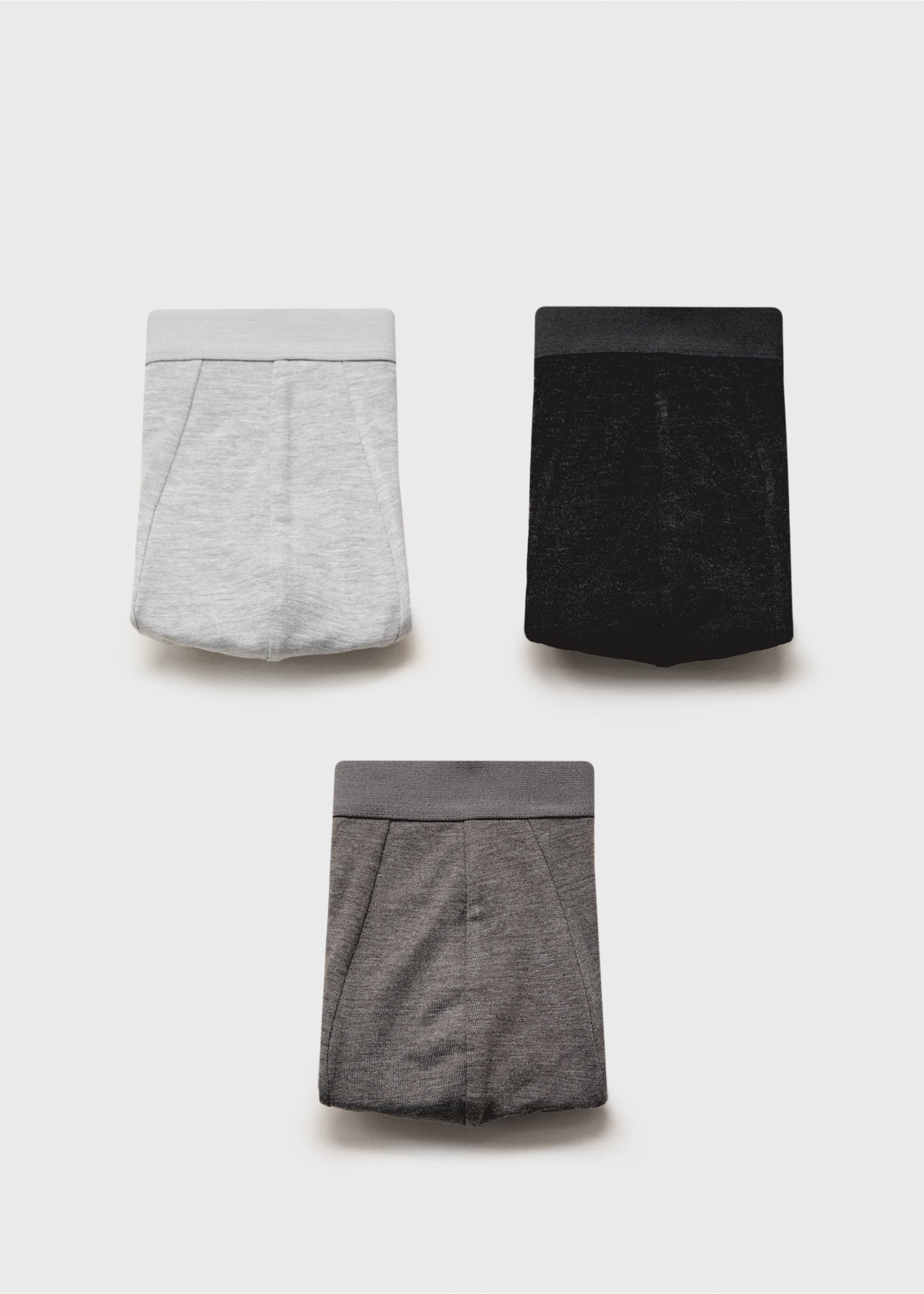 3er-Pack kombinierte Slips - Artikel ohne Model, Grau. Ref: 17031210-00.