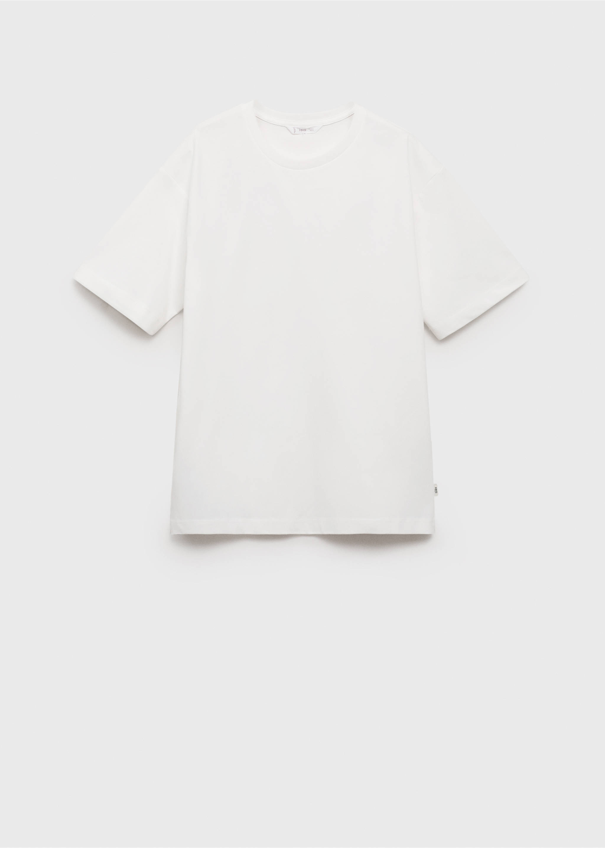 Camiseta algodón básica - Artículo sin modelo, Blanco roto. Ref: 17031212-00.