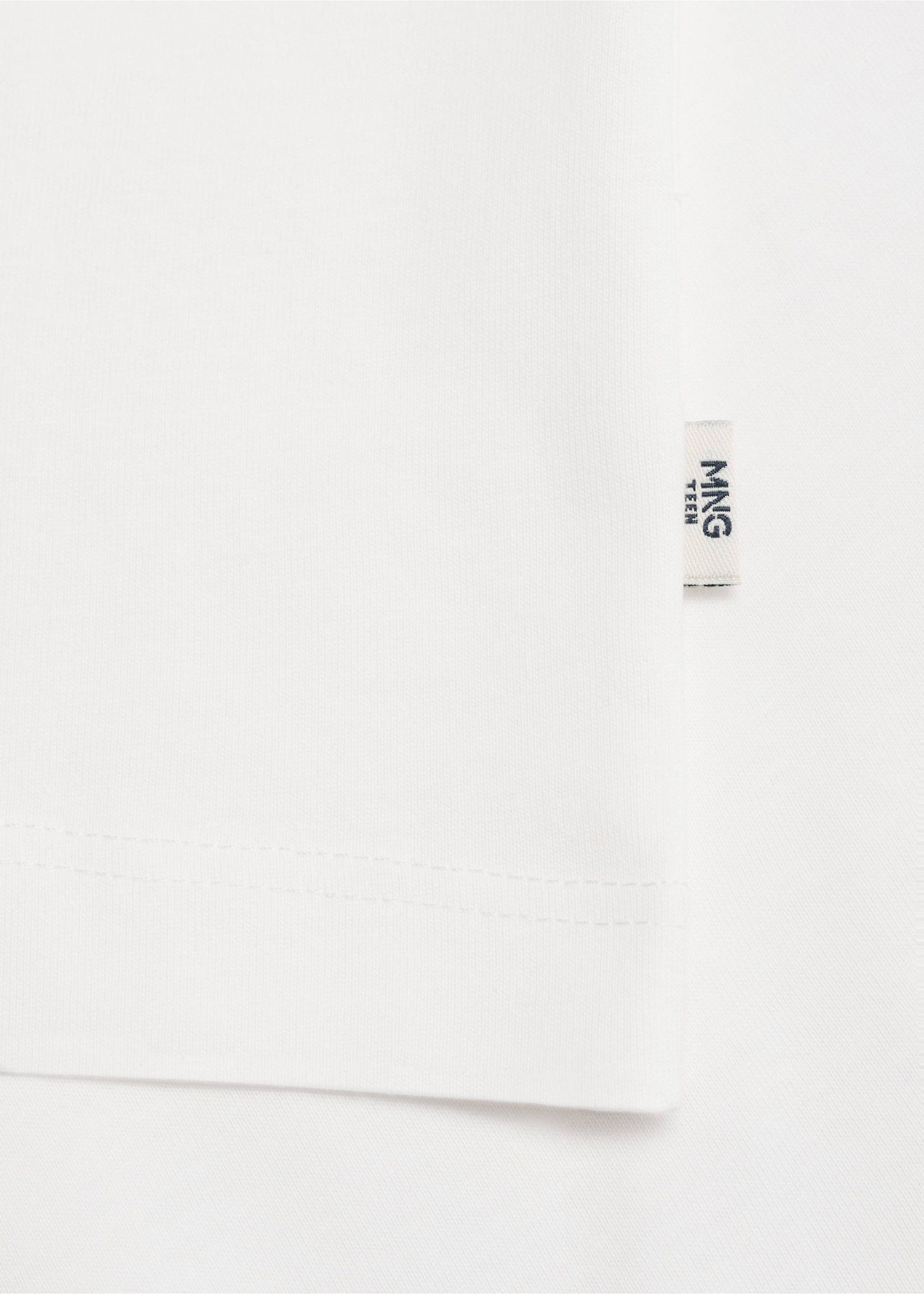 Camiseta algodón básica - Detalle del artículo 0, Blanco roto. Ref: 17031212-00.