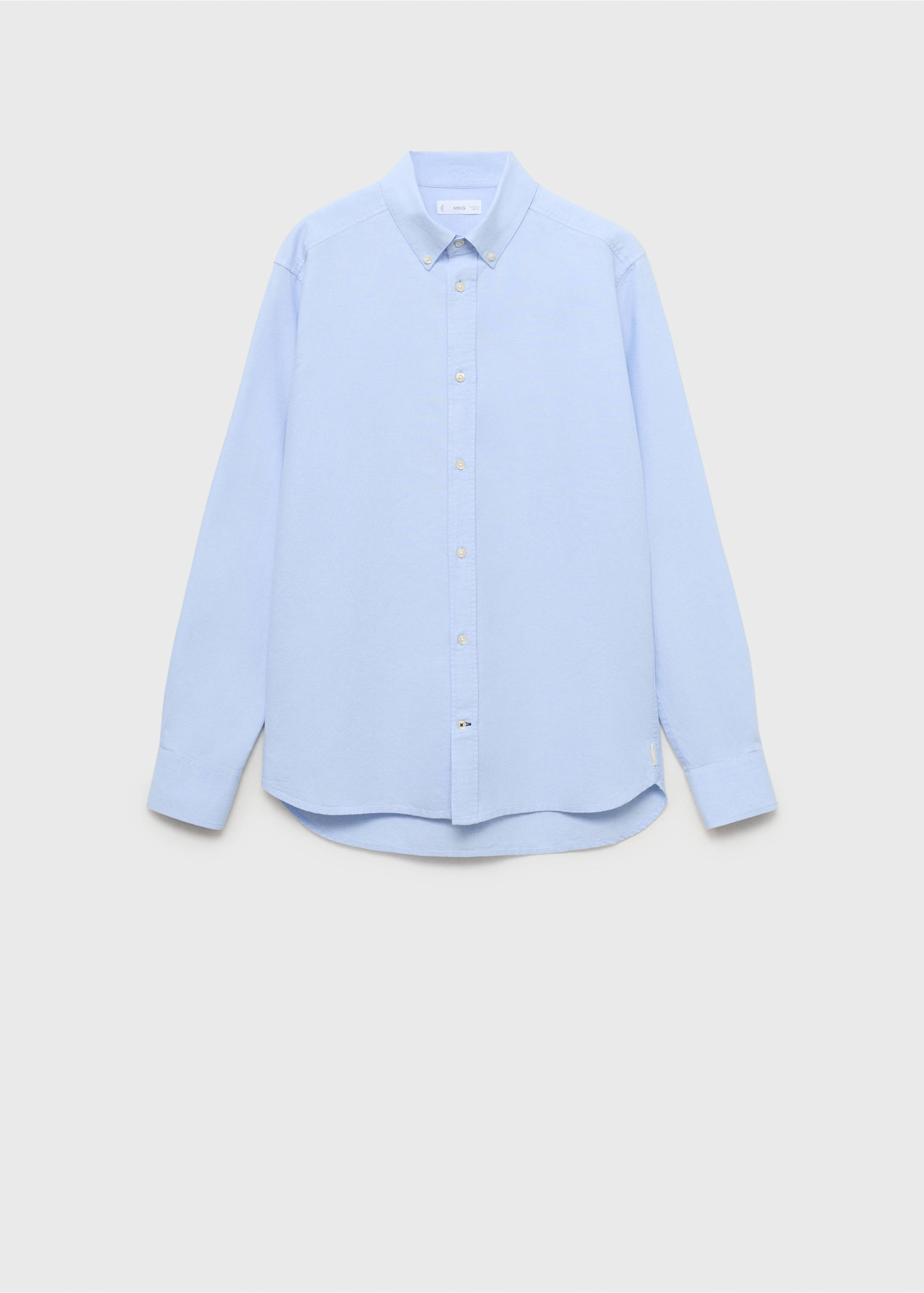 Camisa Oxford algodão - Artigo sem modelo, Azul-celeste. Ref: 17031215-00.
